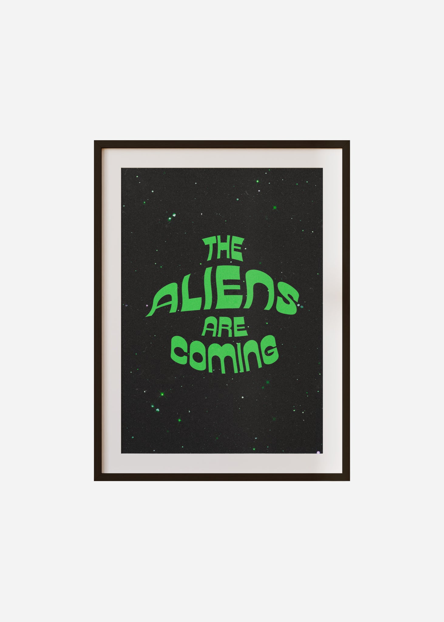 the aliens are coming Framed & Mounted Print