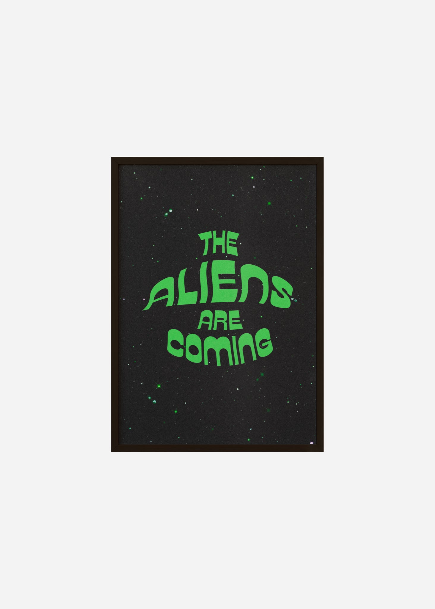 the aliens are coming Framed Print