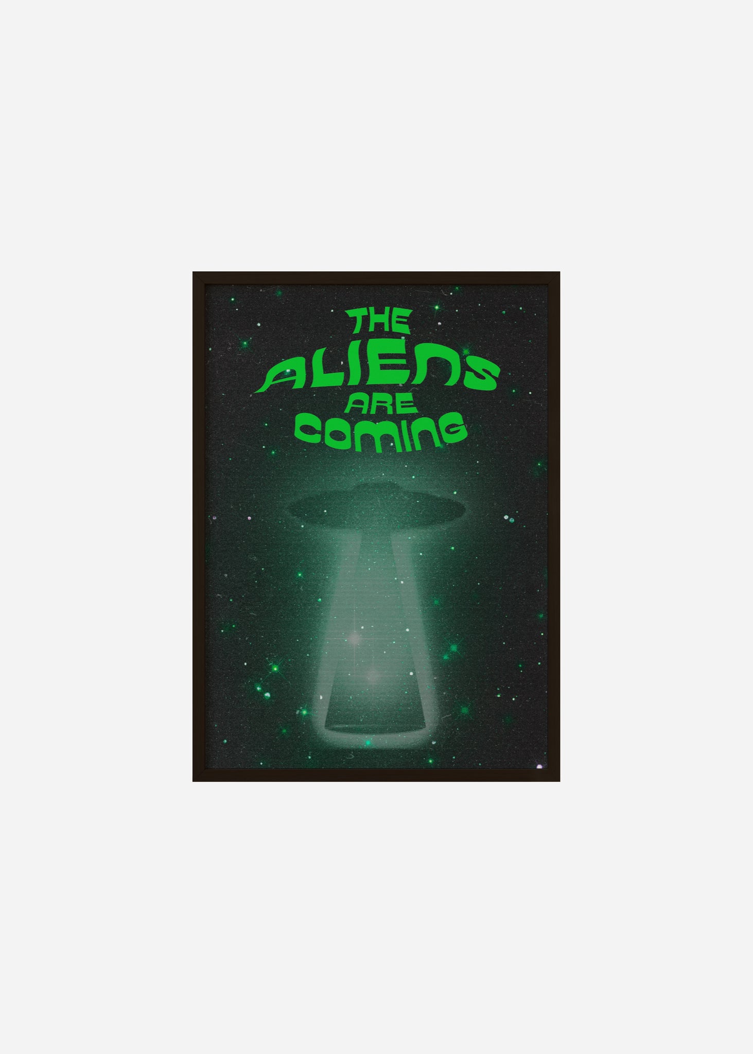 the aliens are coming Framed Print