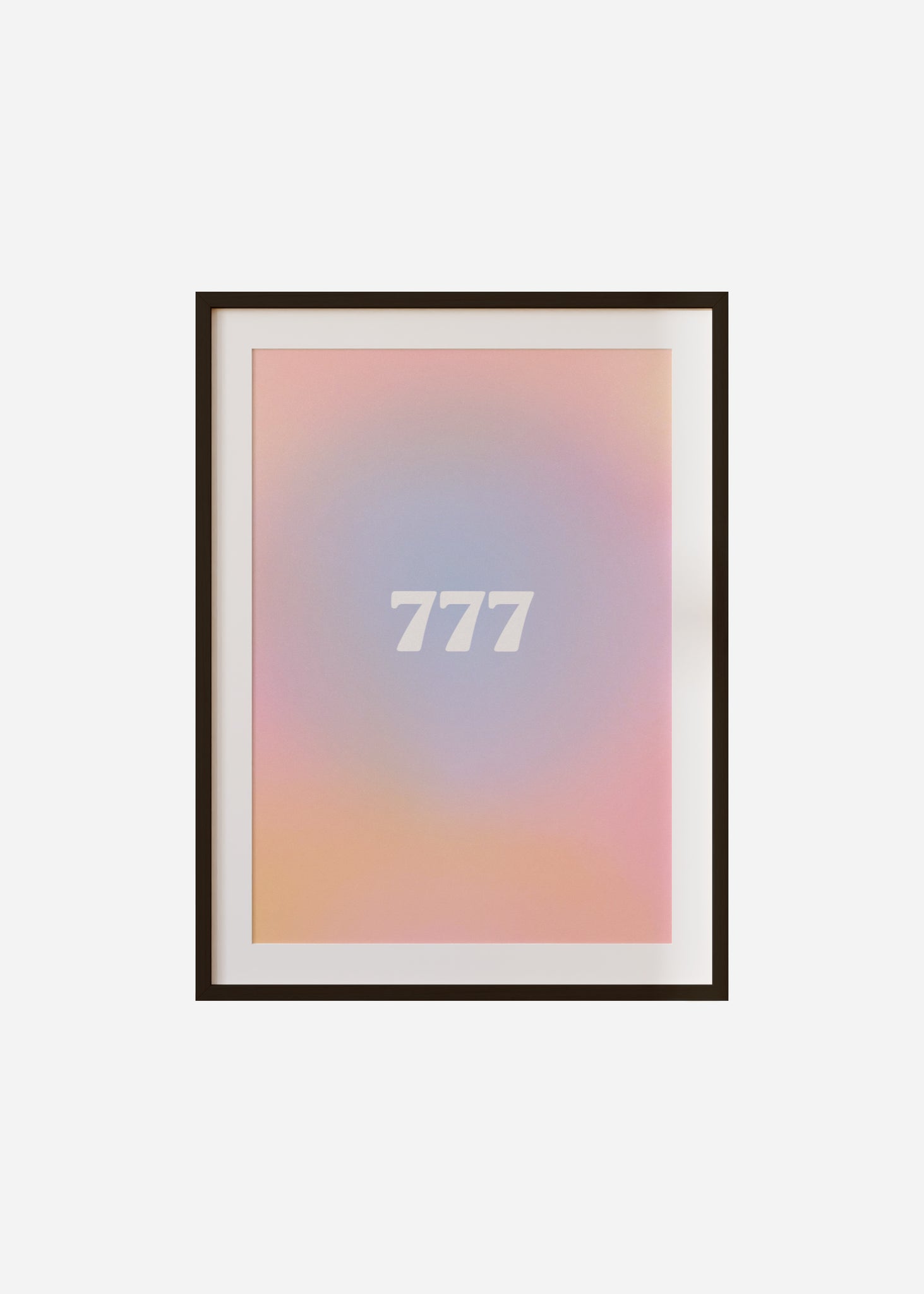 Angel Number 777 Framed & Mounted Print