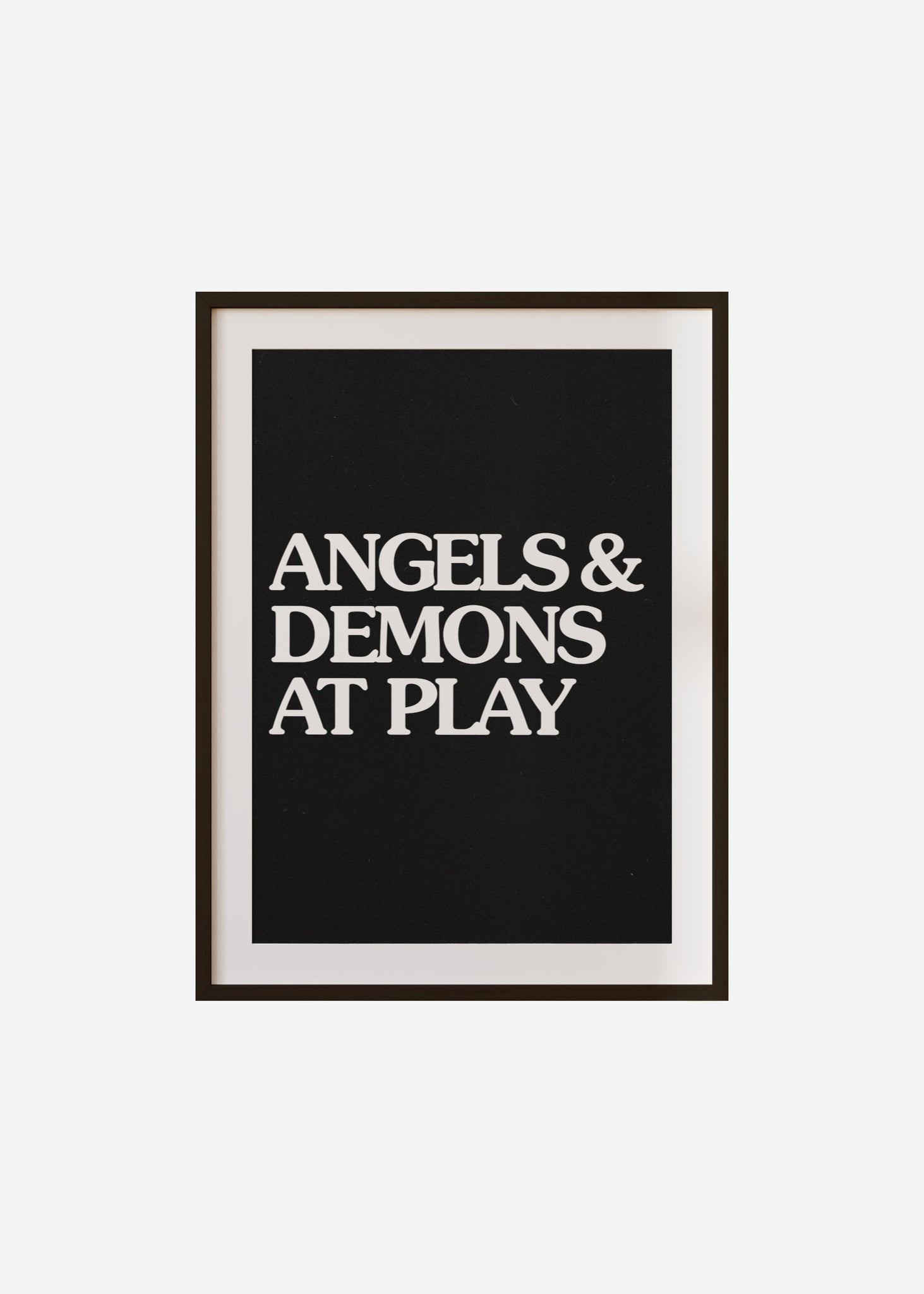 angels & demons Framed & Mounted Print