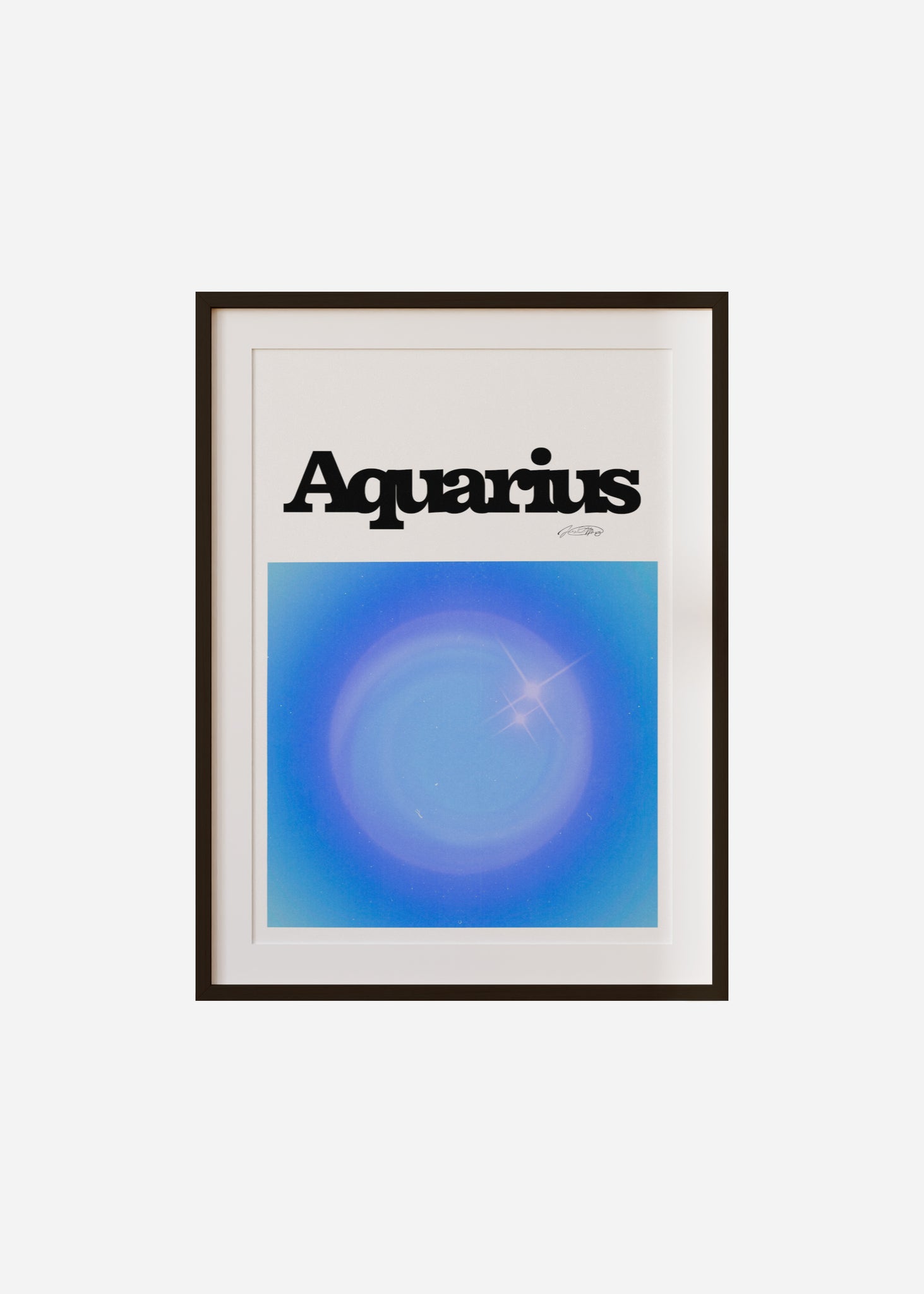 Aquarius Aura Framed & Mounted Print