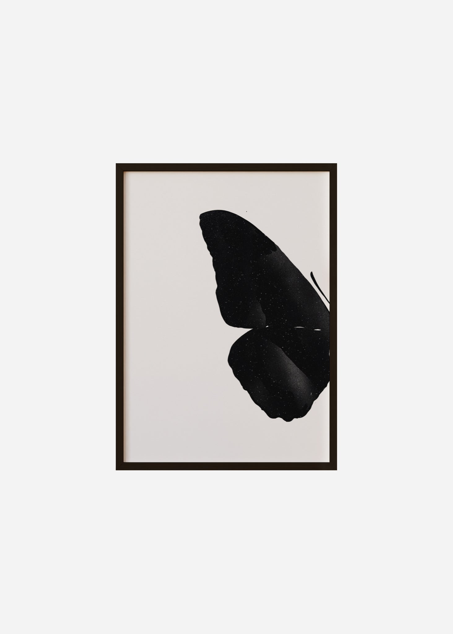 Butterfly Wings / Glitter Noir 1/2 Framed Print