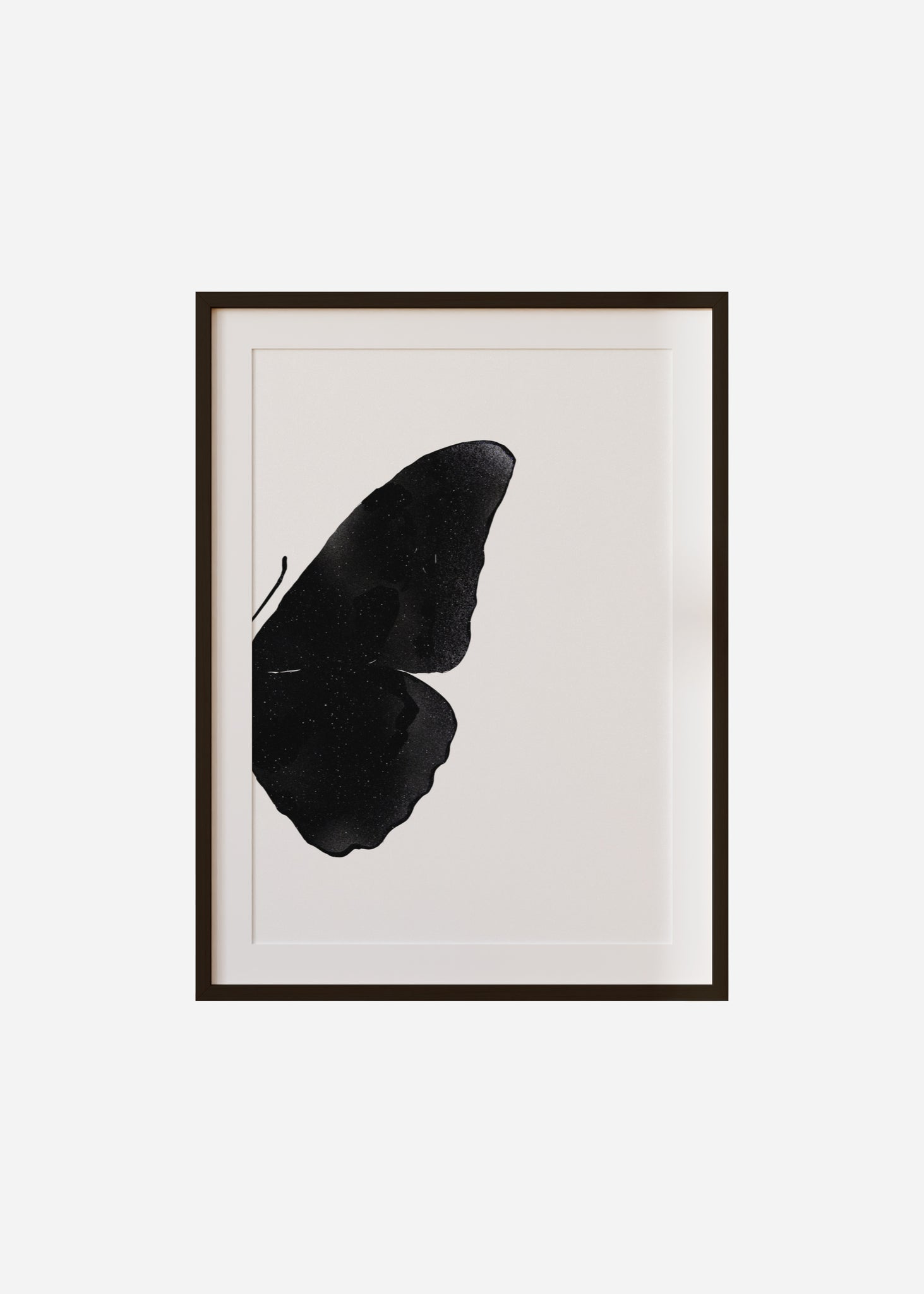 Butterfly Wings / Glitter Noir 2/2 Framed & Mounted Print