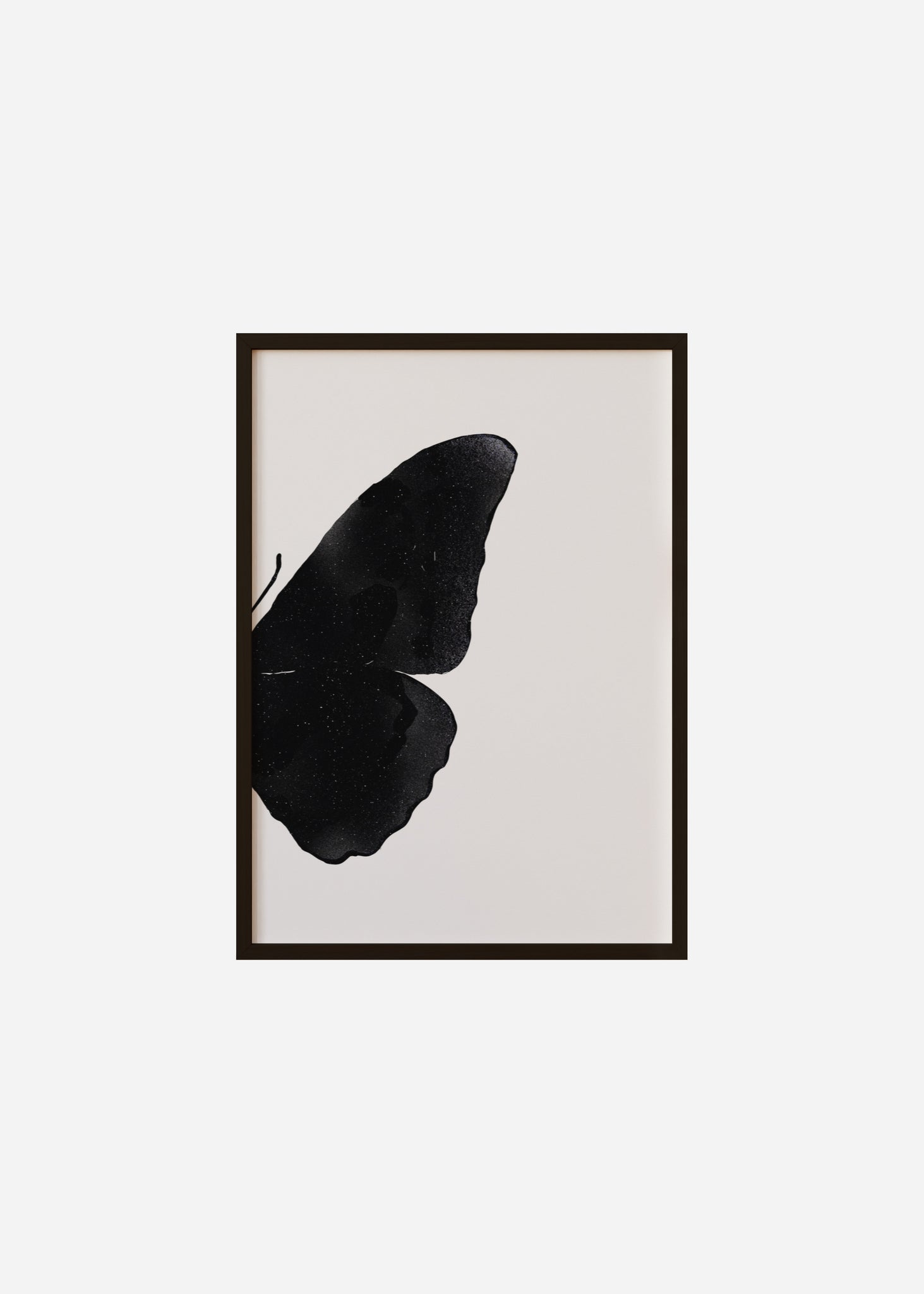 Butterfly Wings / Glitter Noir 2/2 Framed Print
