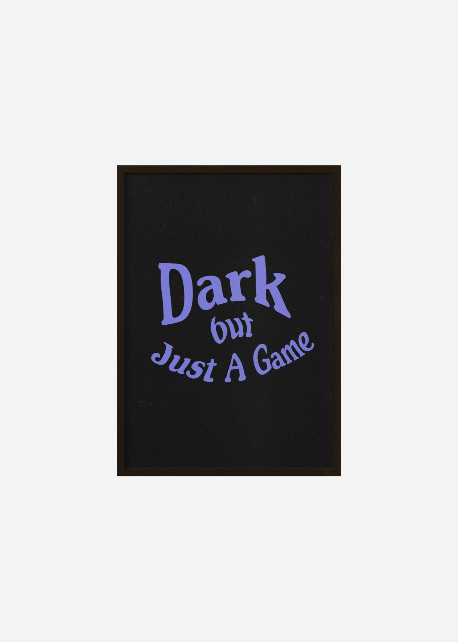 Dark but just a game Framed Print