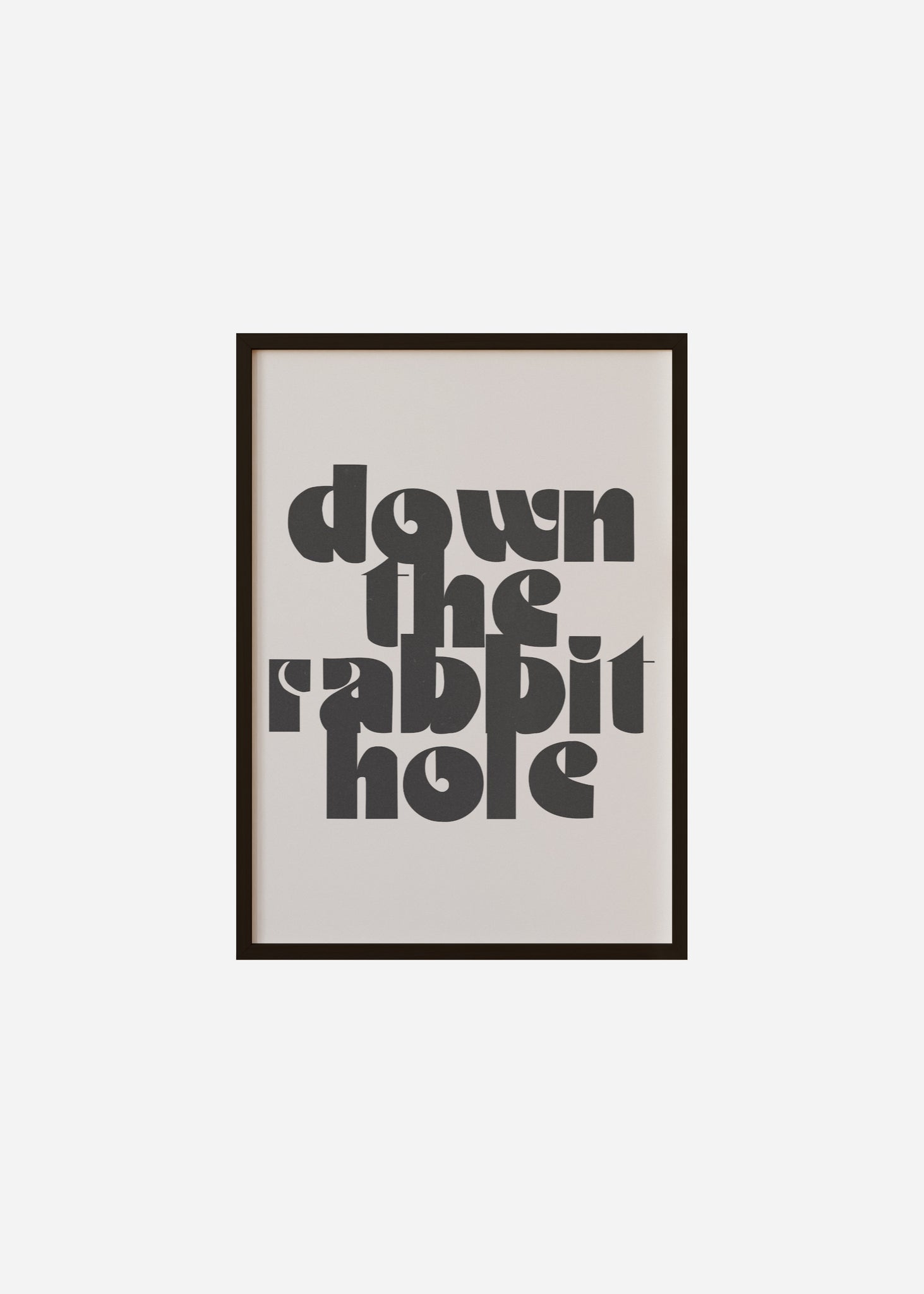 down the rabbit hole Framed Print