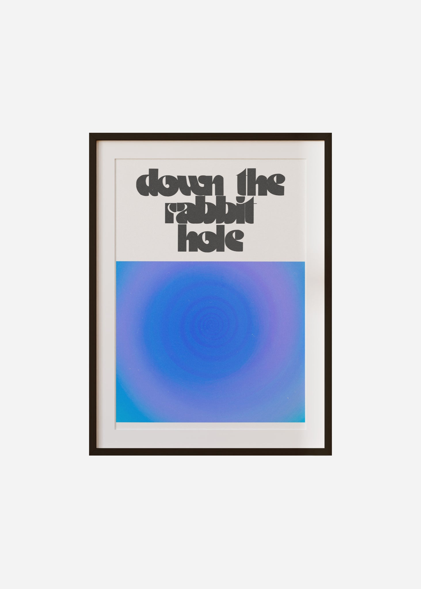 down the rabbit hole Framed & Mounted Print