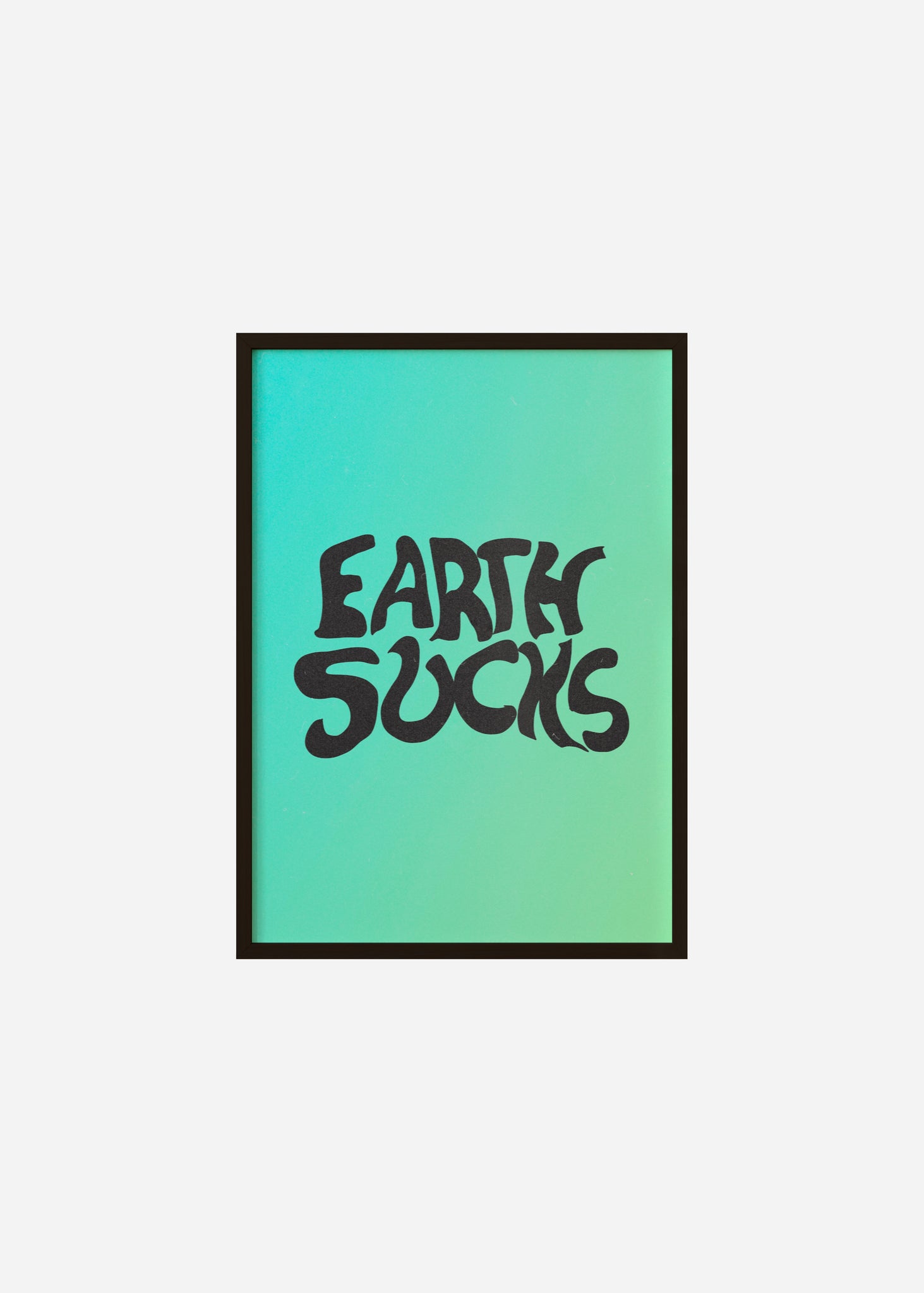 Earth sucks Framed Print
