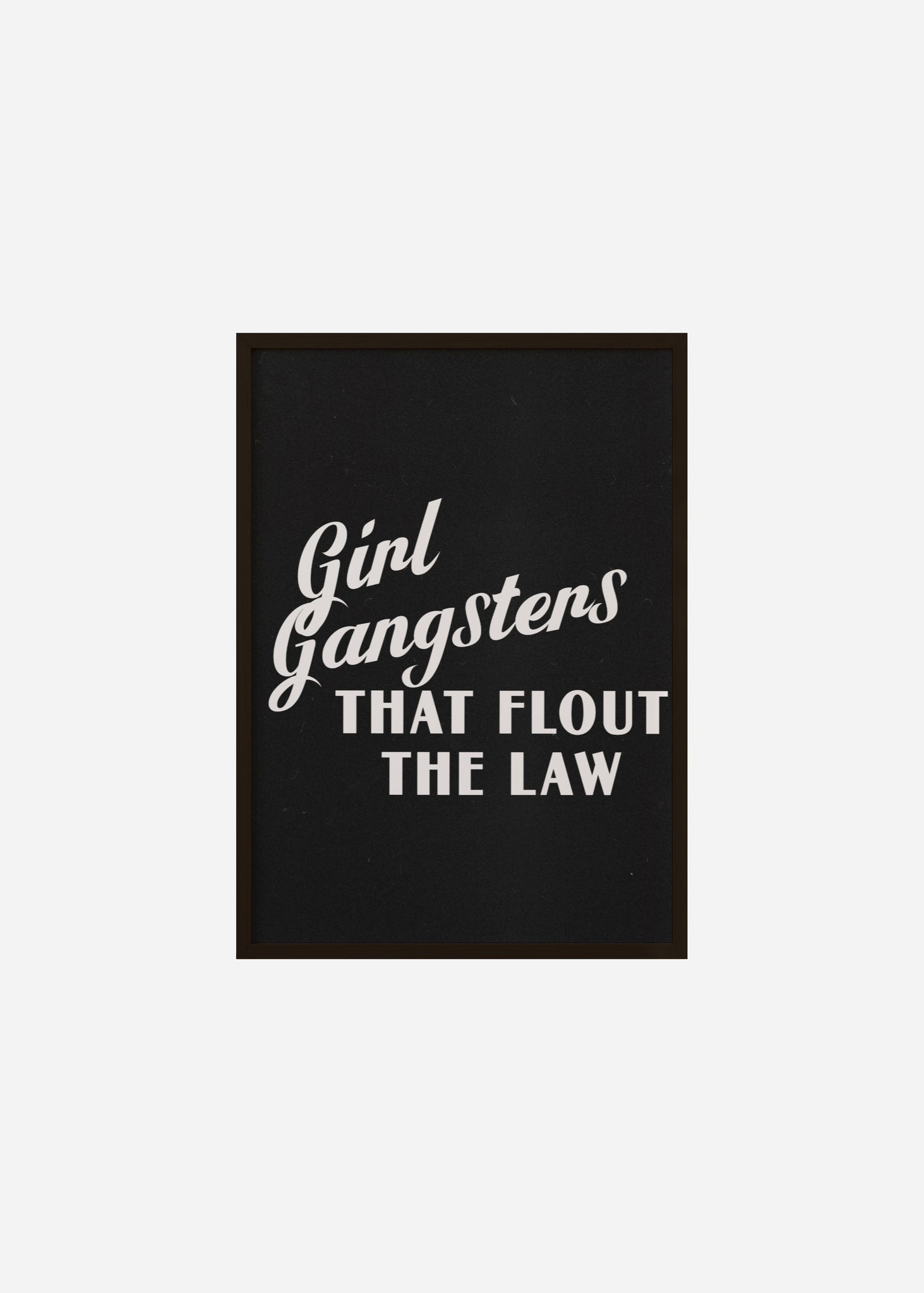 girl gangsters Framed Print