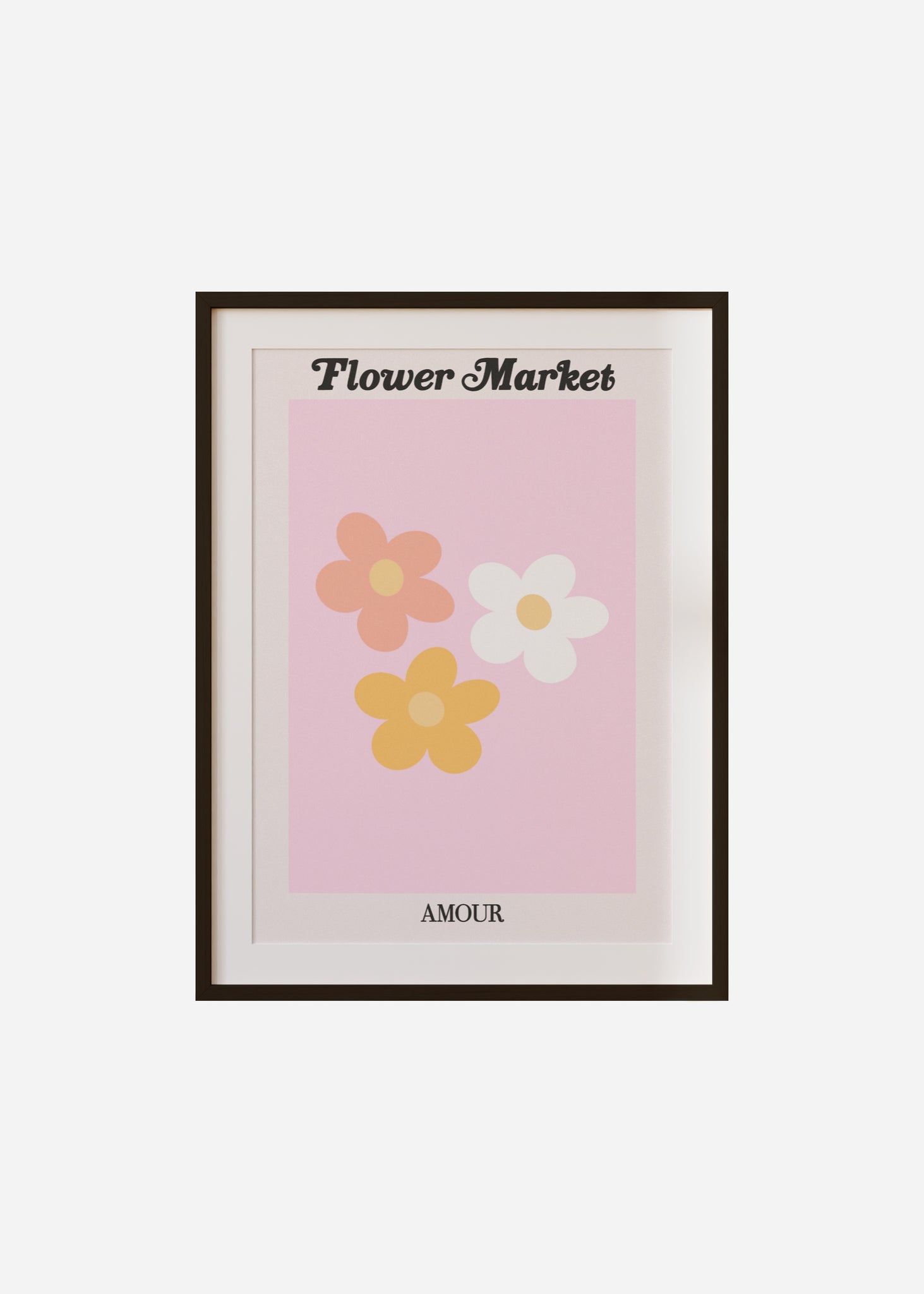 flower market / amour Framed & Mounted Print