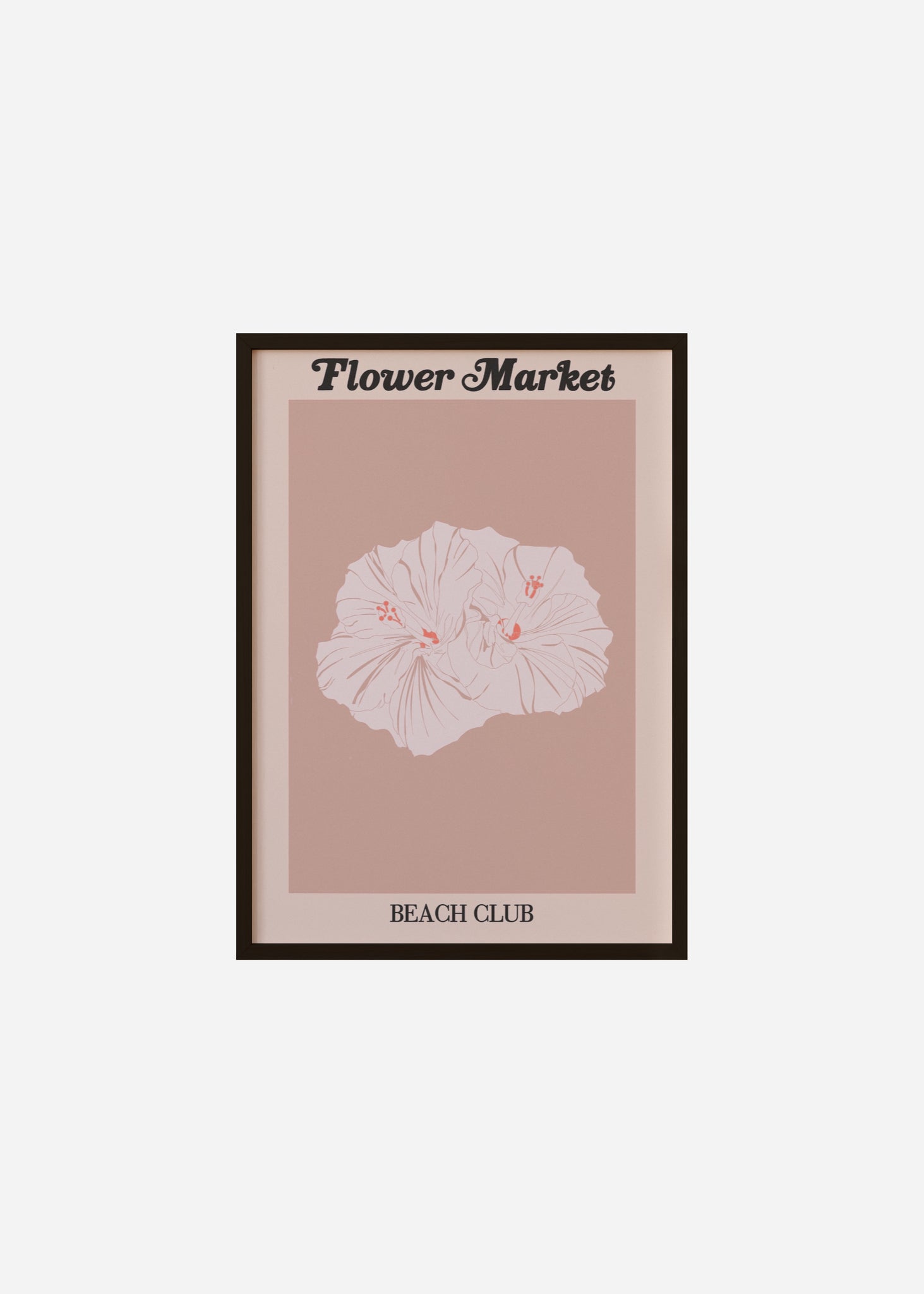 flower market / beach club Framed Print