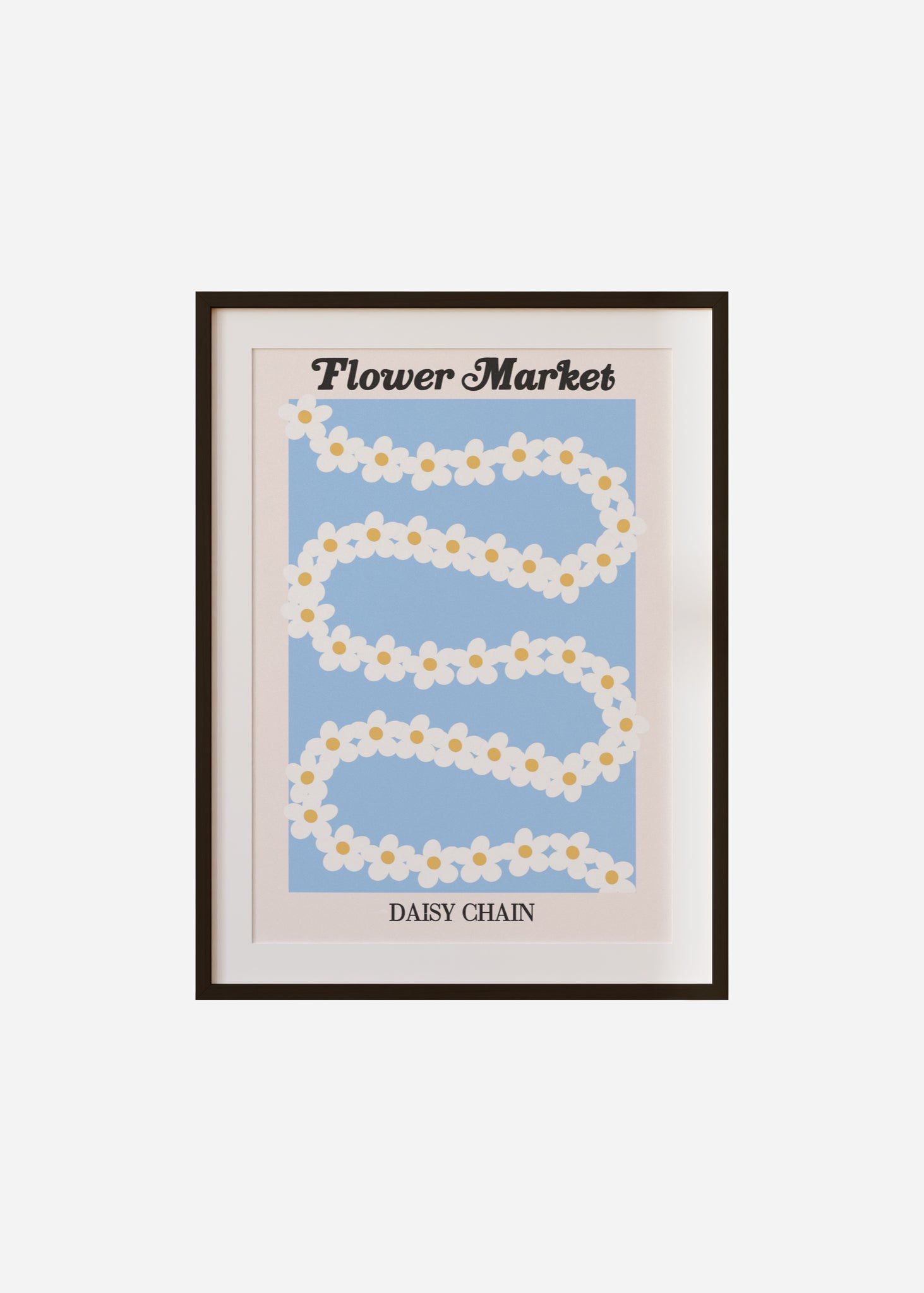 flower market / daisy chain Framed & Mounted Print