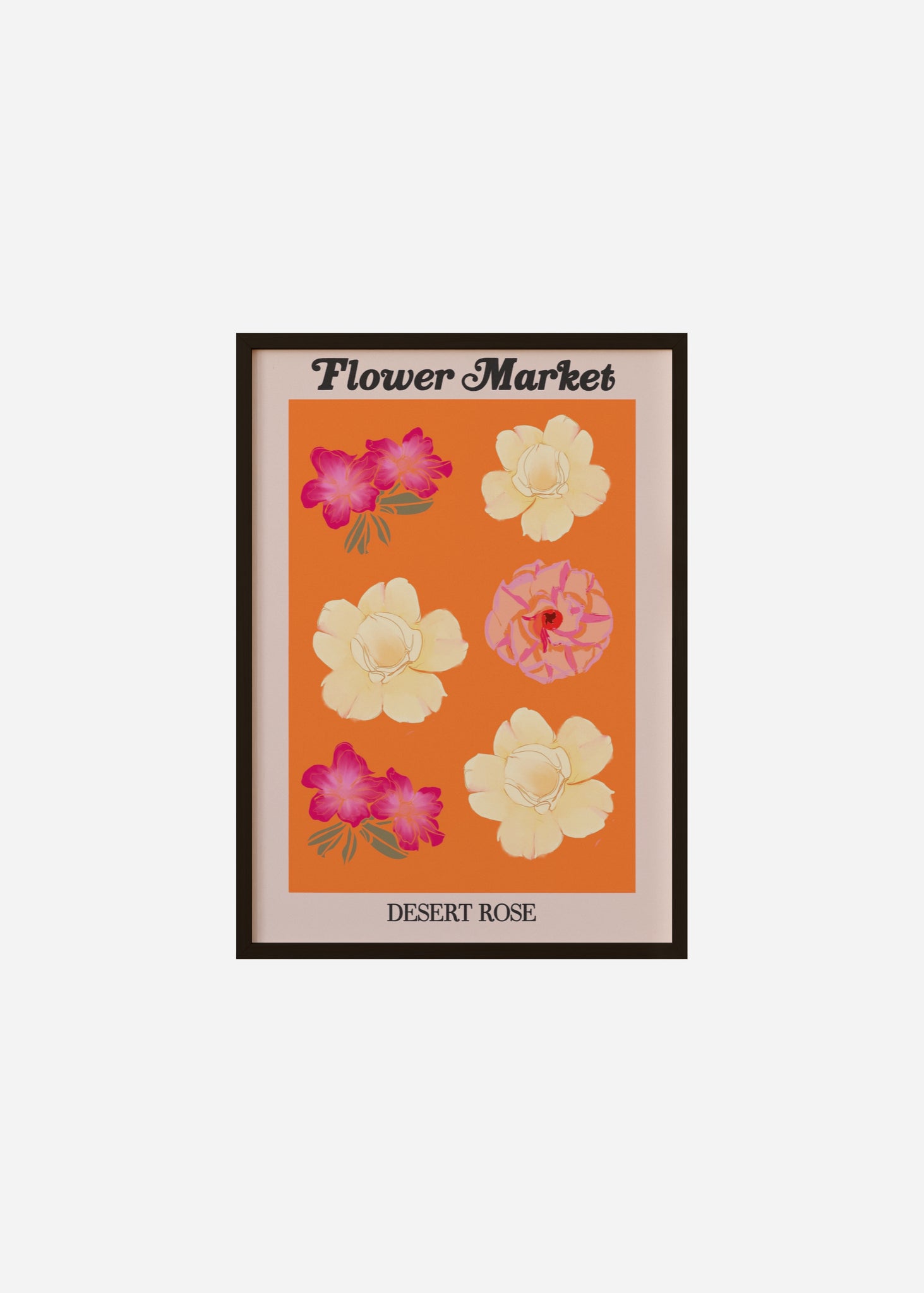 flower market / desert rose Framed Print