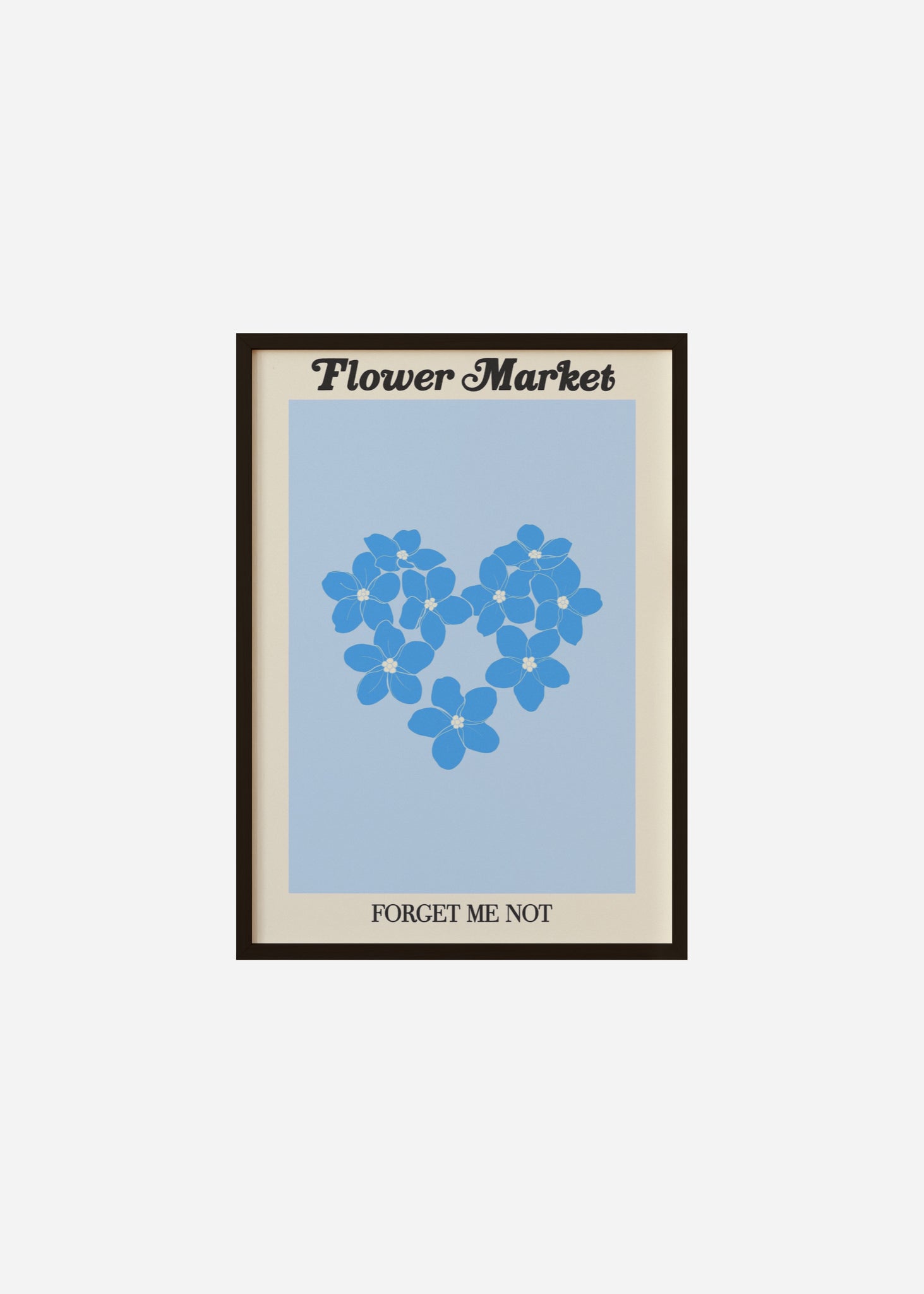 flower market / forget me not Framed Print