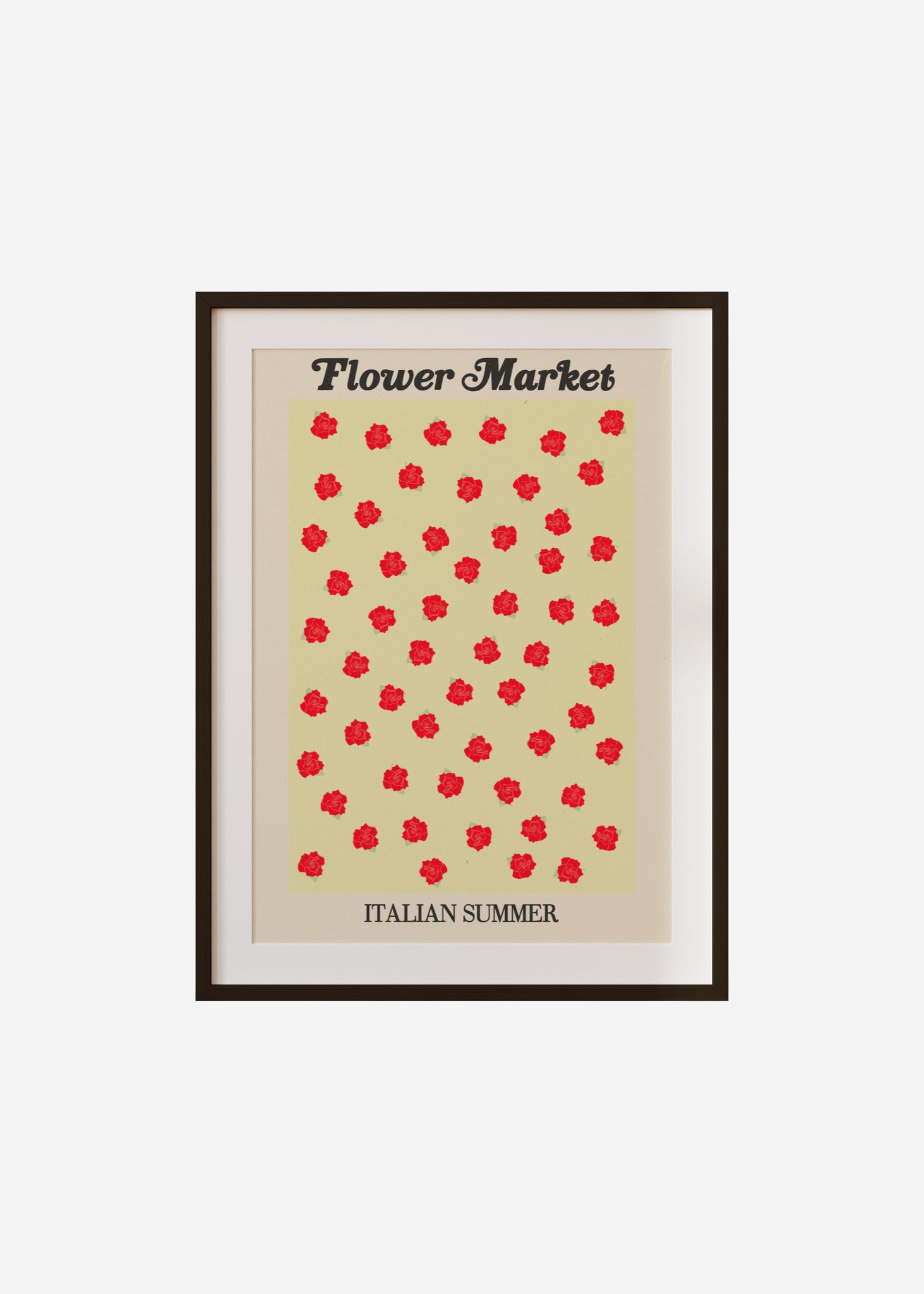 flower market / italian summer Framed & Mounted Print