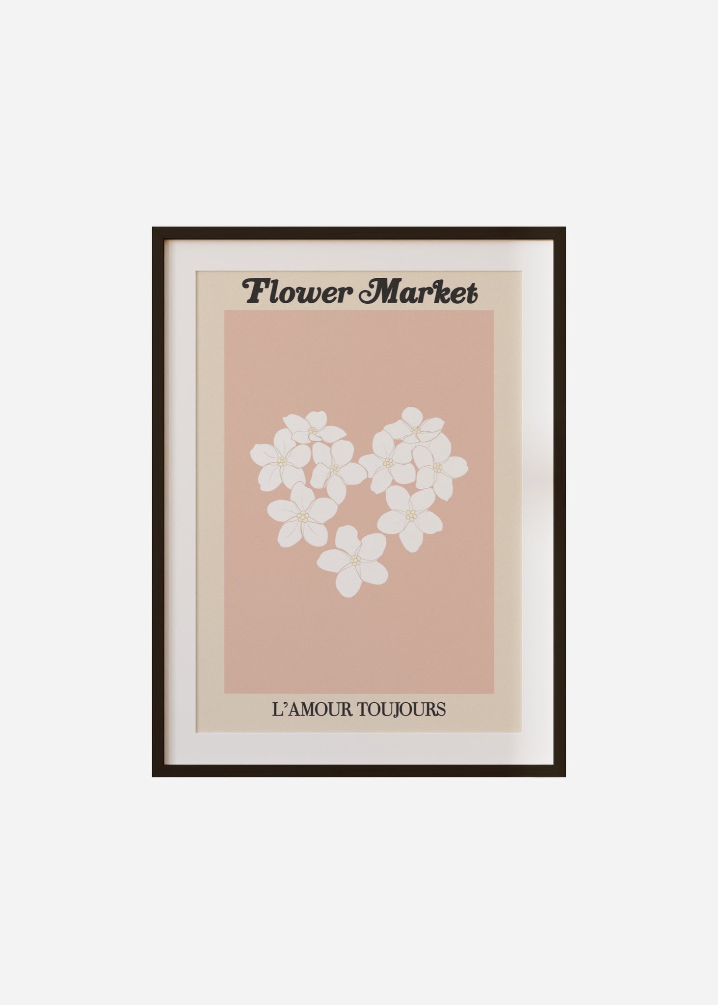 flower market / l'amour toujours Framed & Mounted Print