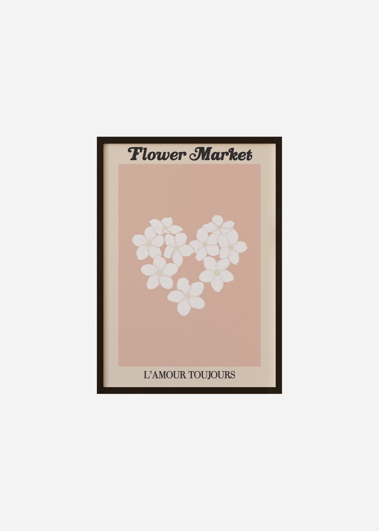 flower market / l'amour toujours Framed Print