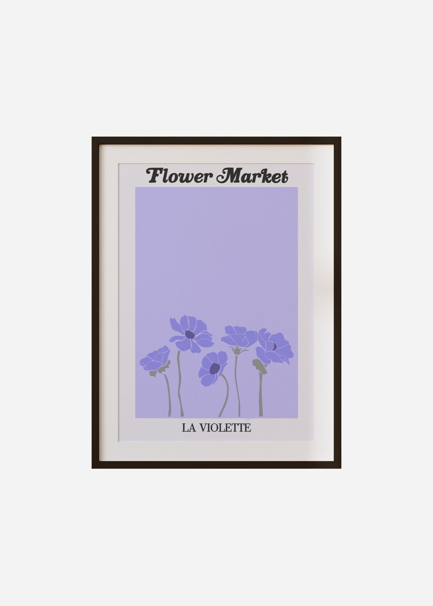 flower market / la violette Framed & Mounted Print