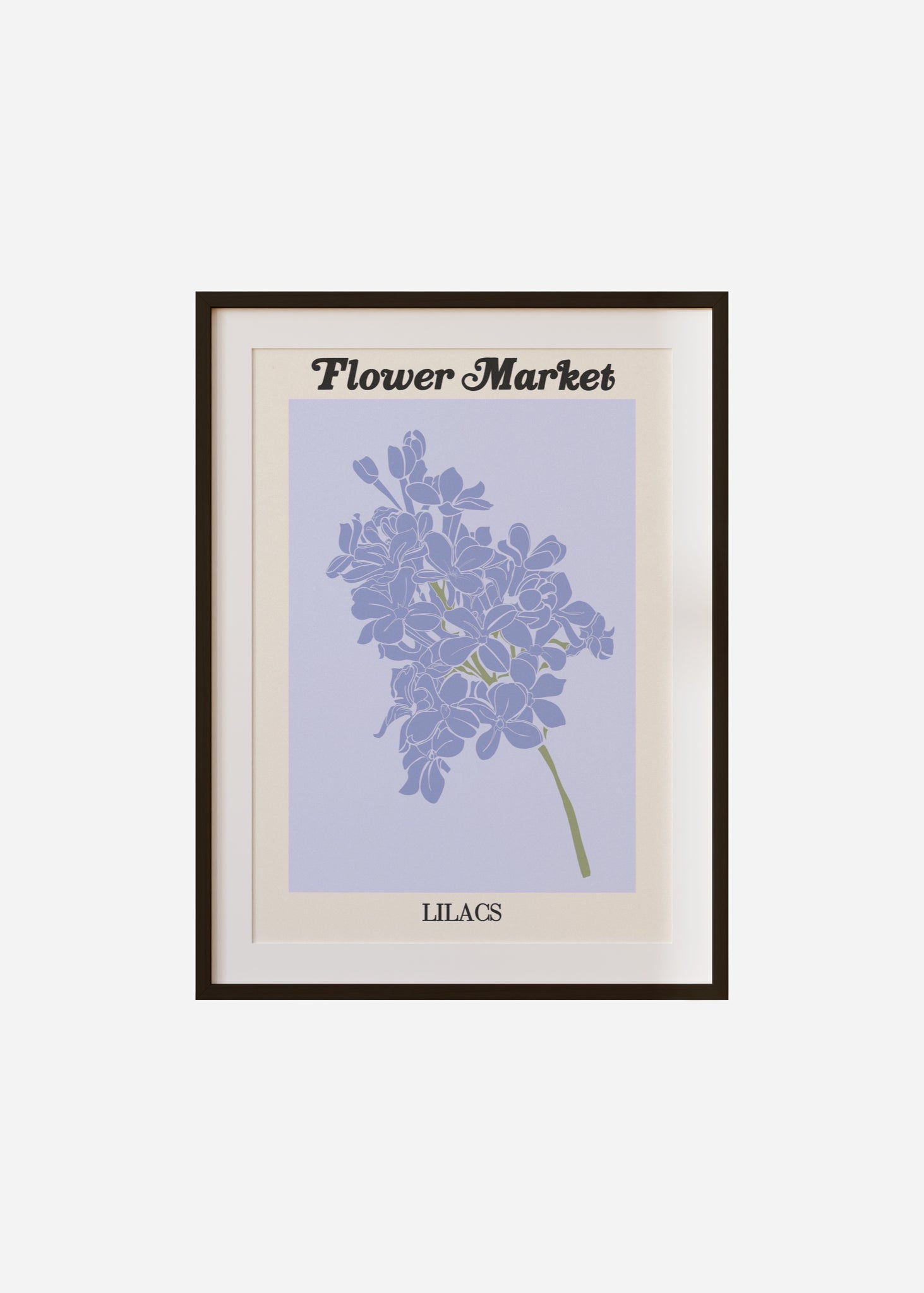 flower market / lilacs Framed & Mounted Print