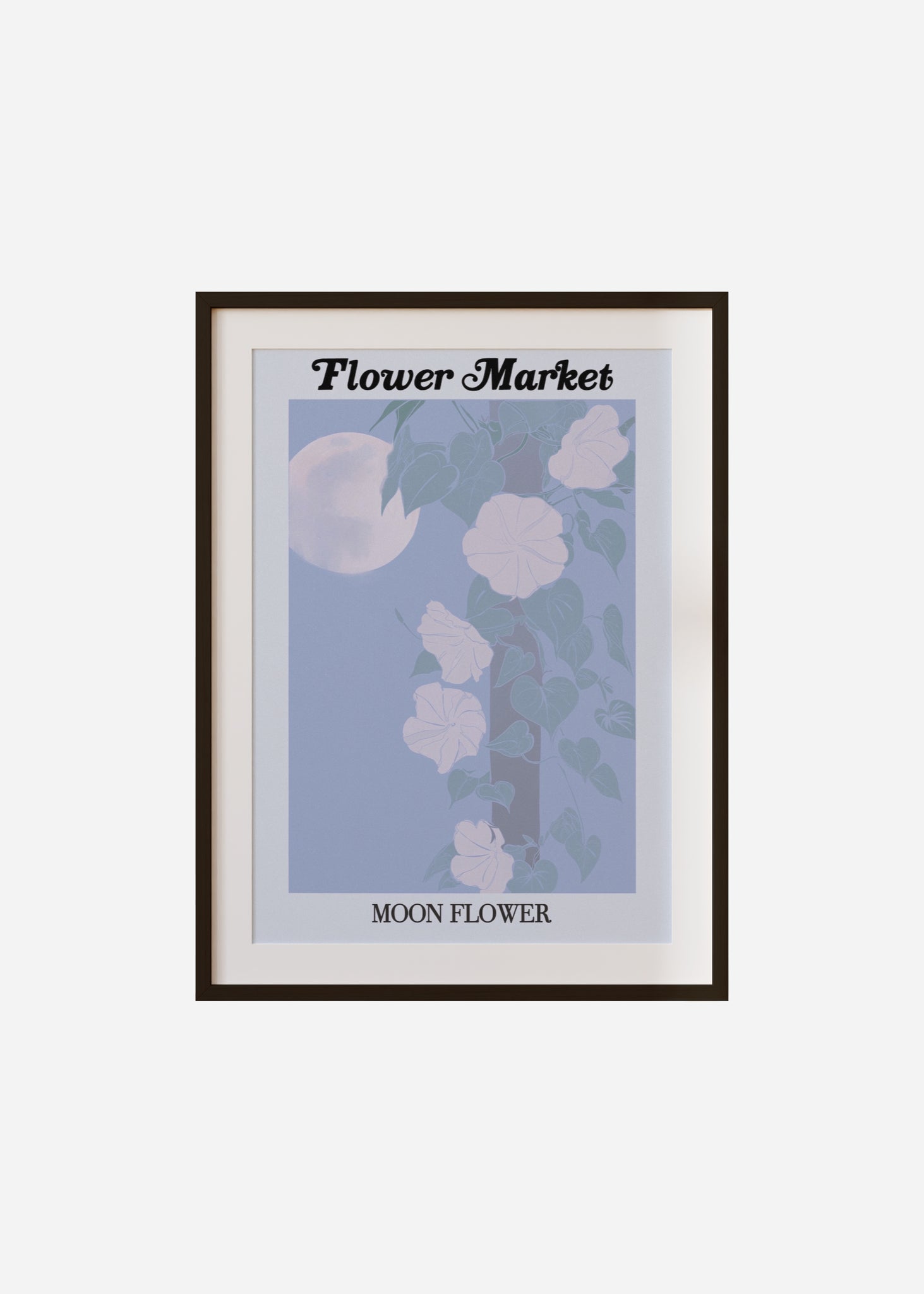 flower market / moon flower Framed & Mounted Print