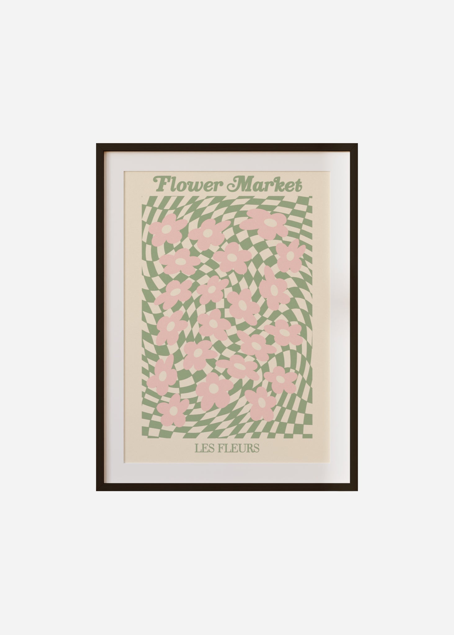 flower market / psychedelic Framed & Mounted Print