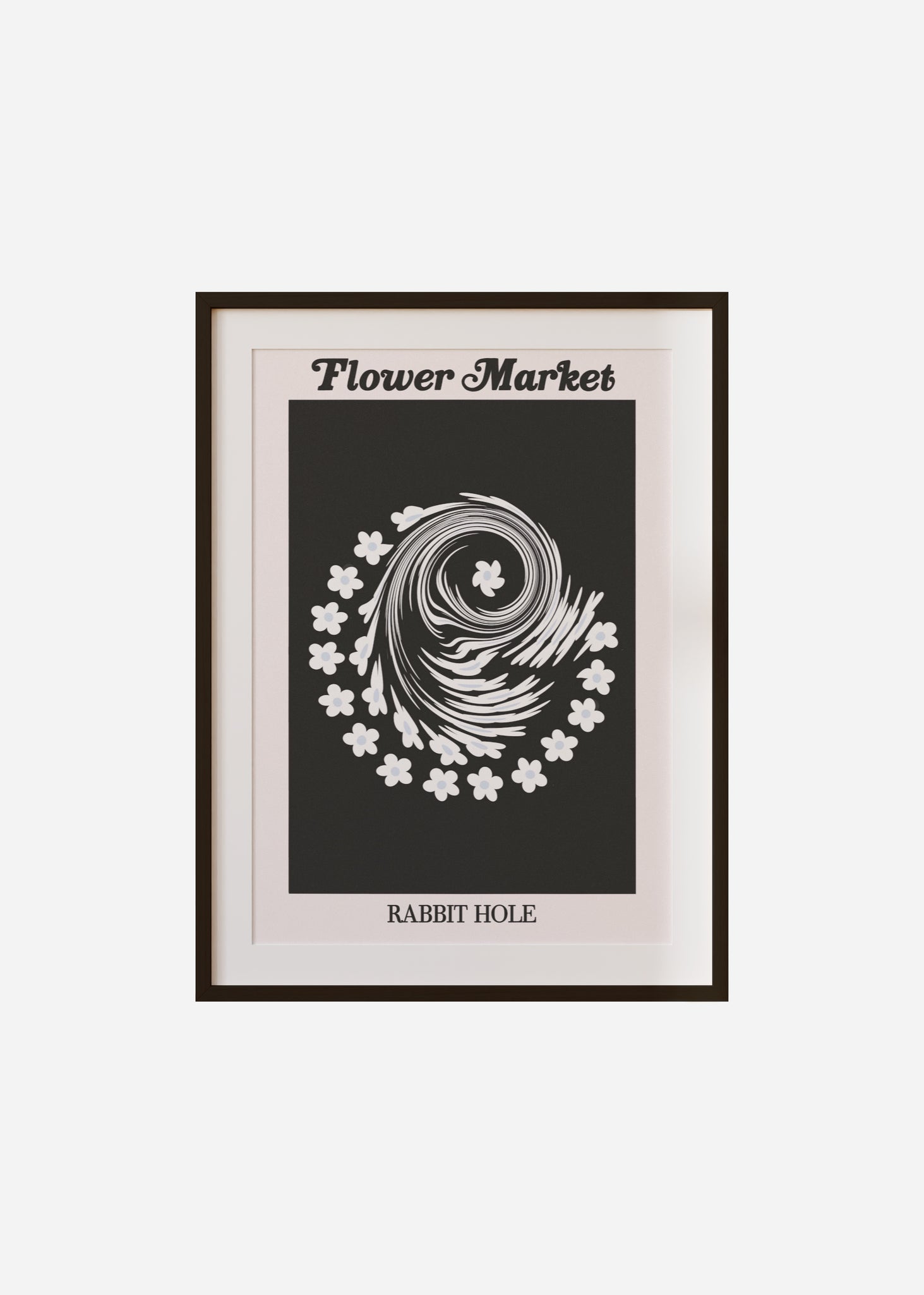 flower market / rabbit hole Framed & Mounted Print