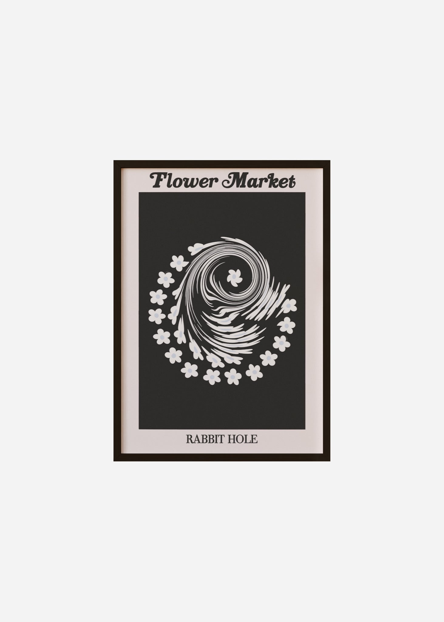 flower market / rabbit hole Framed Print