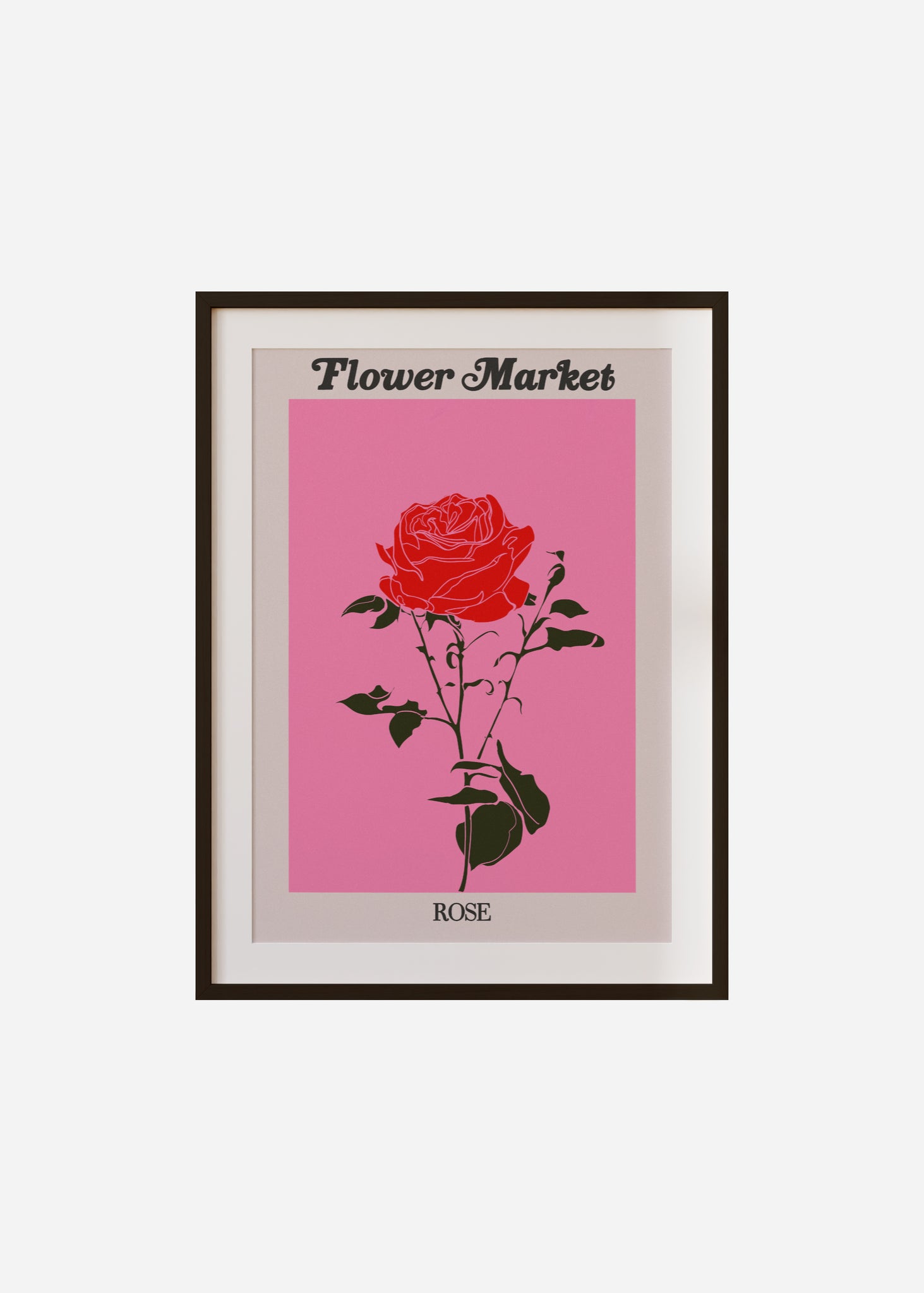 flower market / rose Framed & Mounted Print