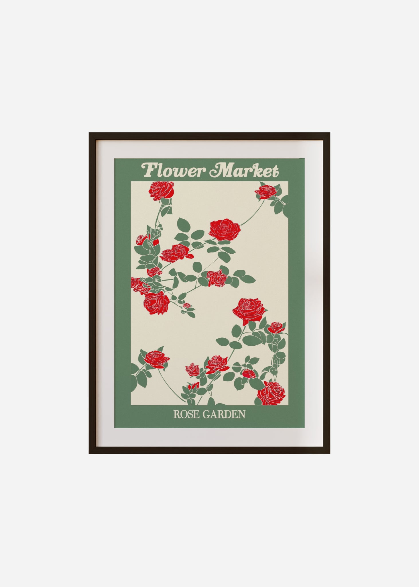 flower market / rose garden Framed & Mounted Print