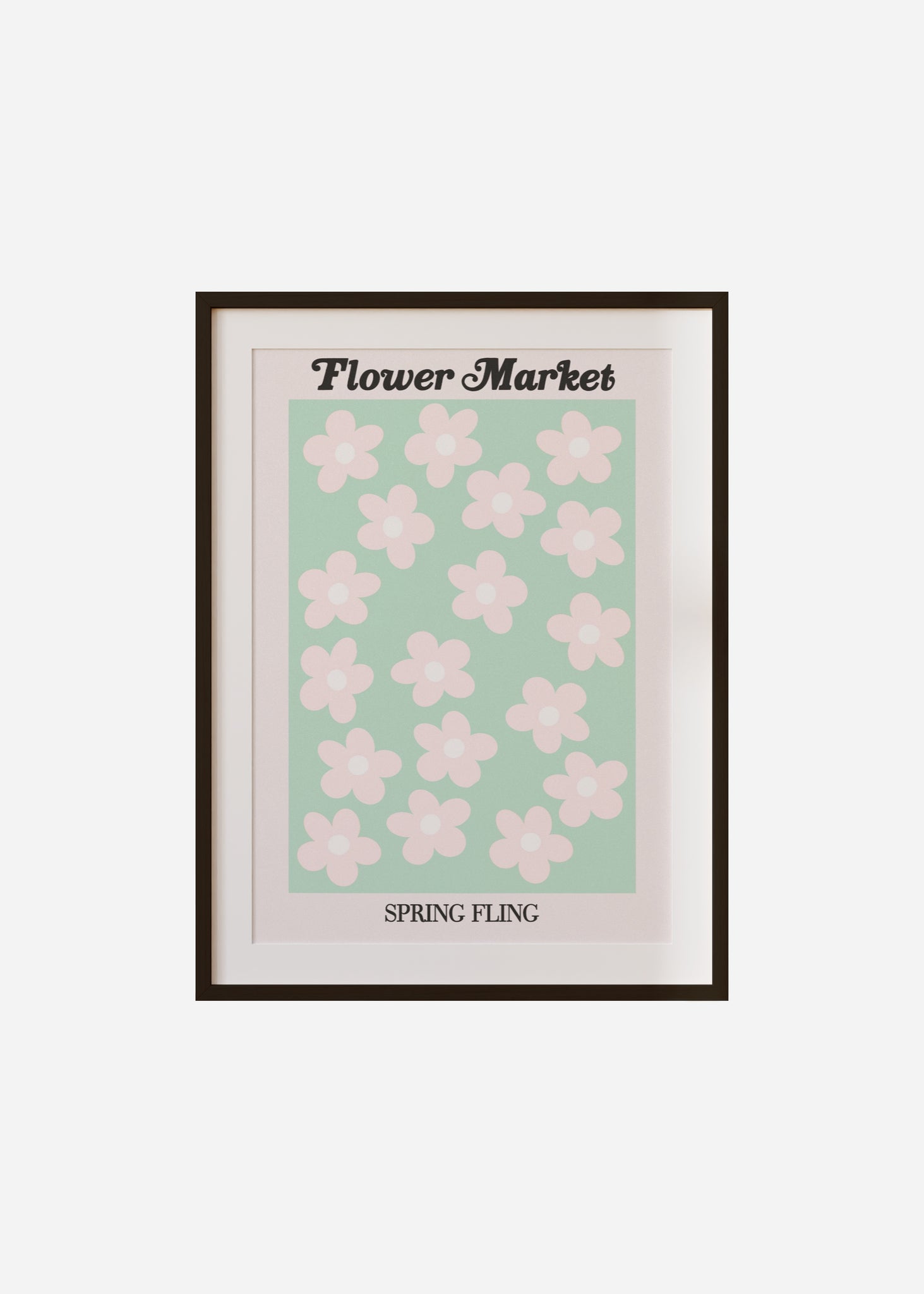 flower market / spring fling Framed & Mounted Print