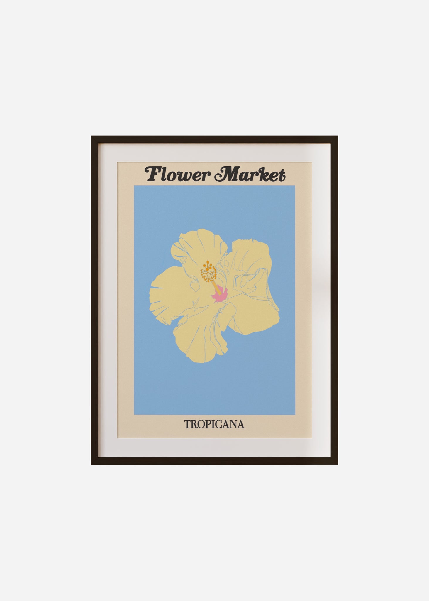 flower market / tropicana Framed & Mounted Print