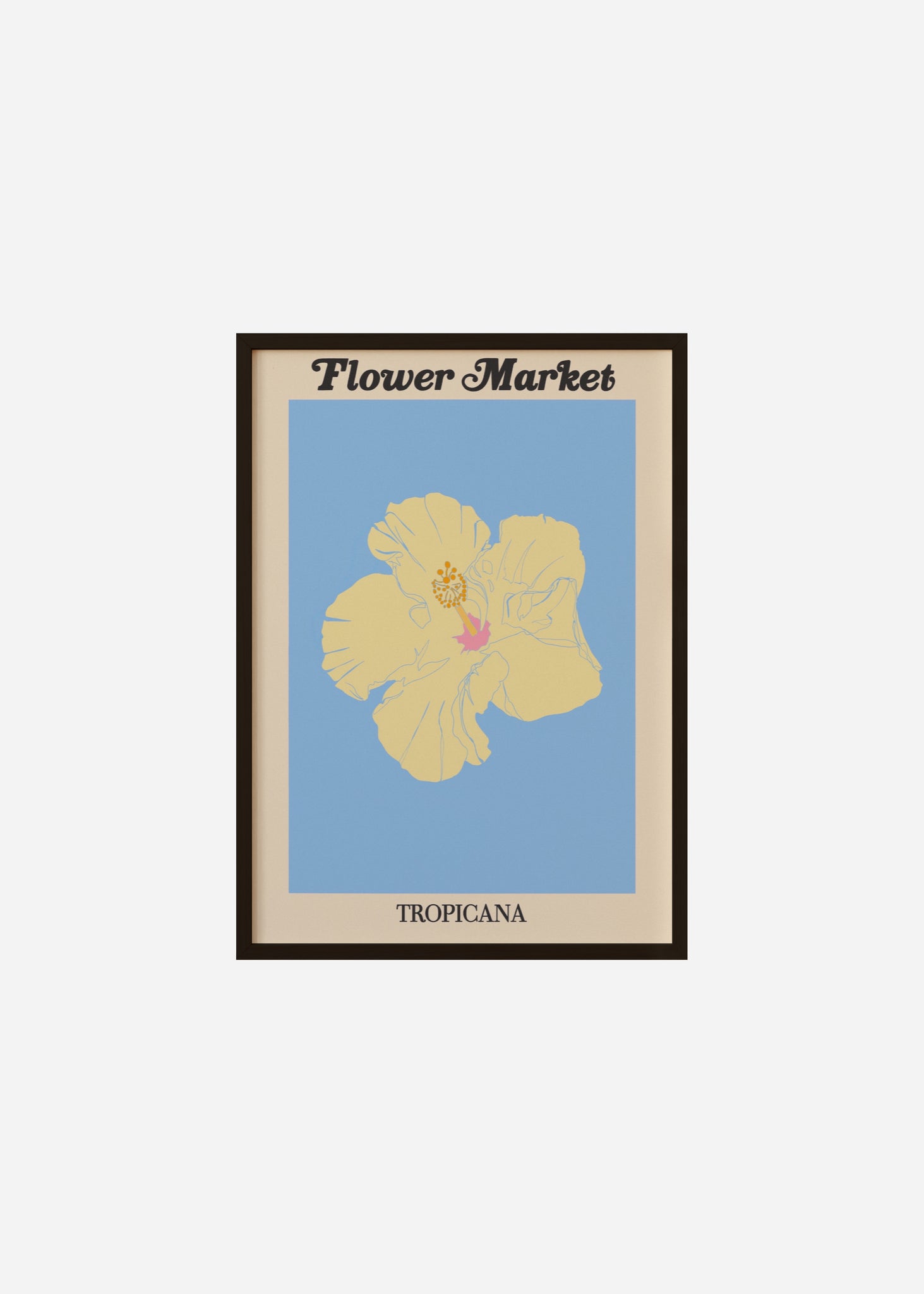 flower market / tropicana Framed Print