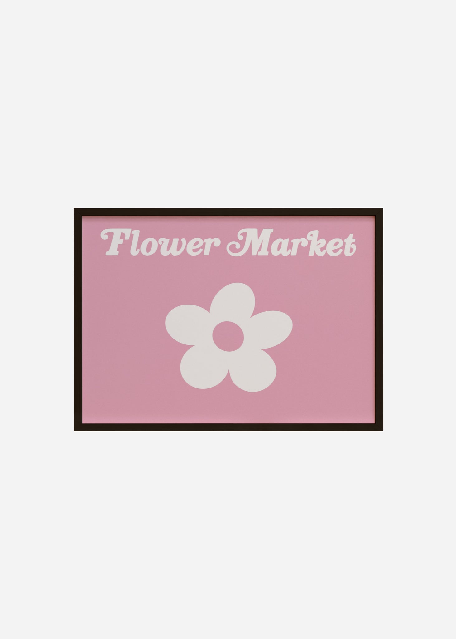 flower market sign Framed Print