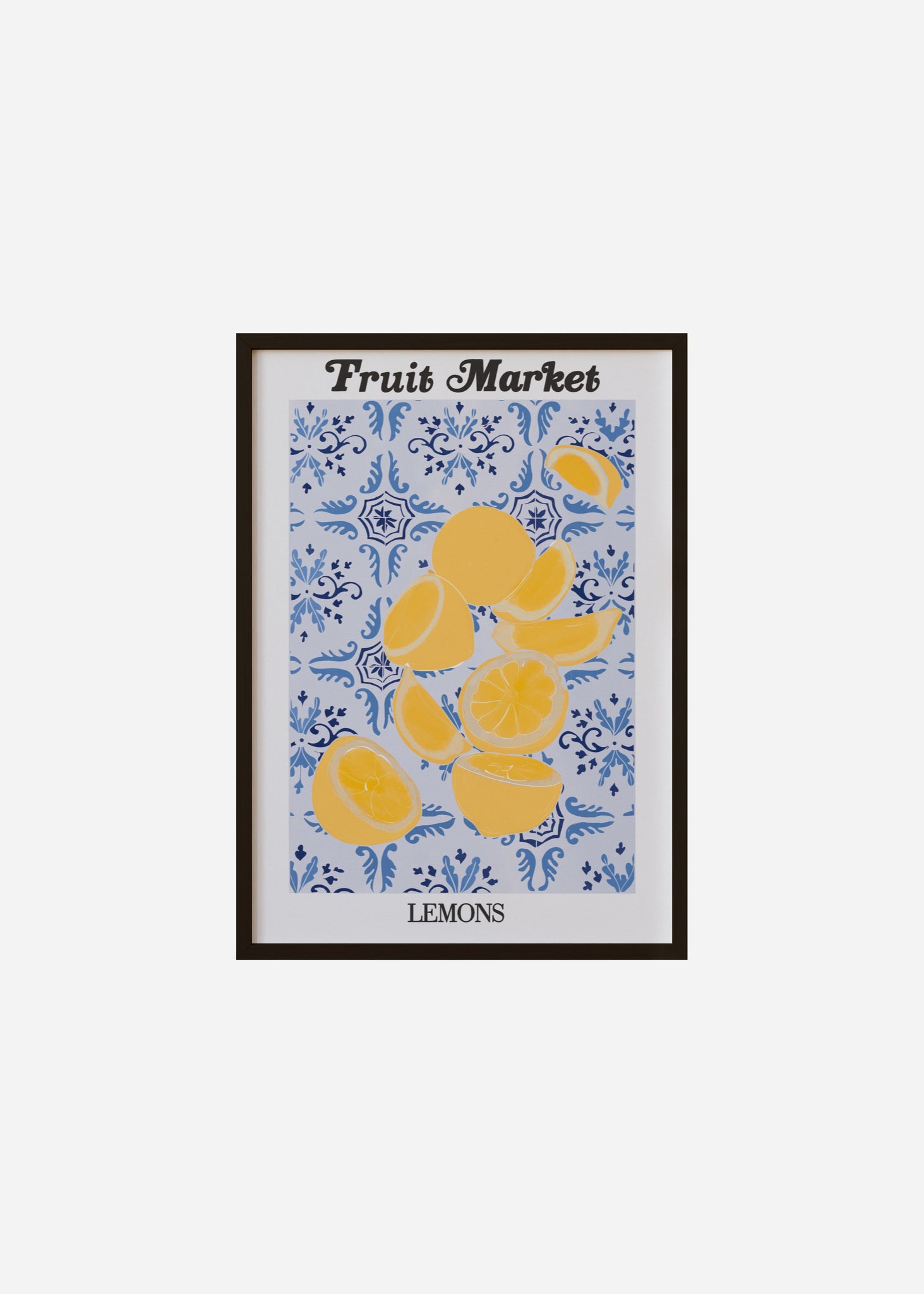 fruit market / lemons Framed Print