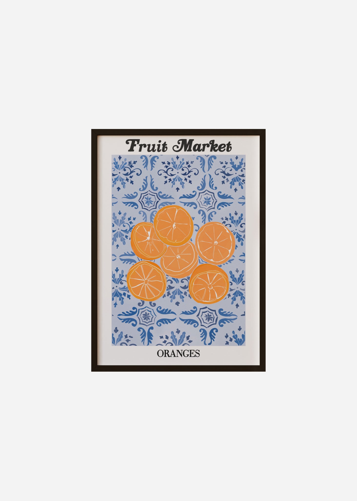 fruit market / oranges Framed Print