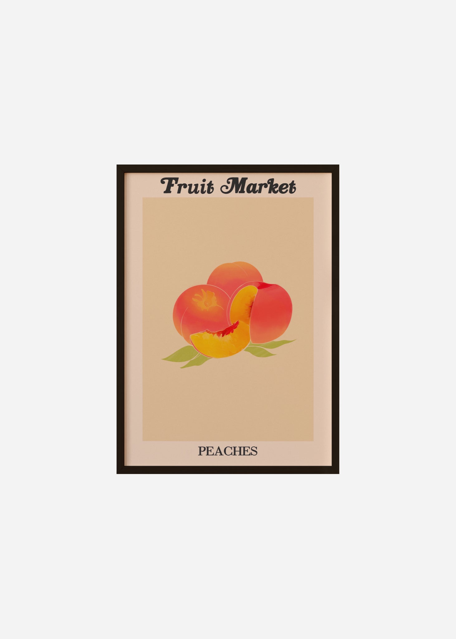 fruit market / peaches Framed Print