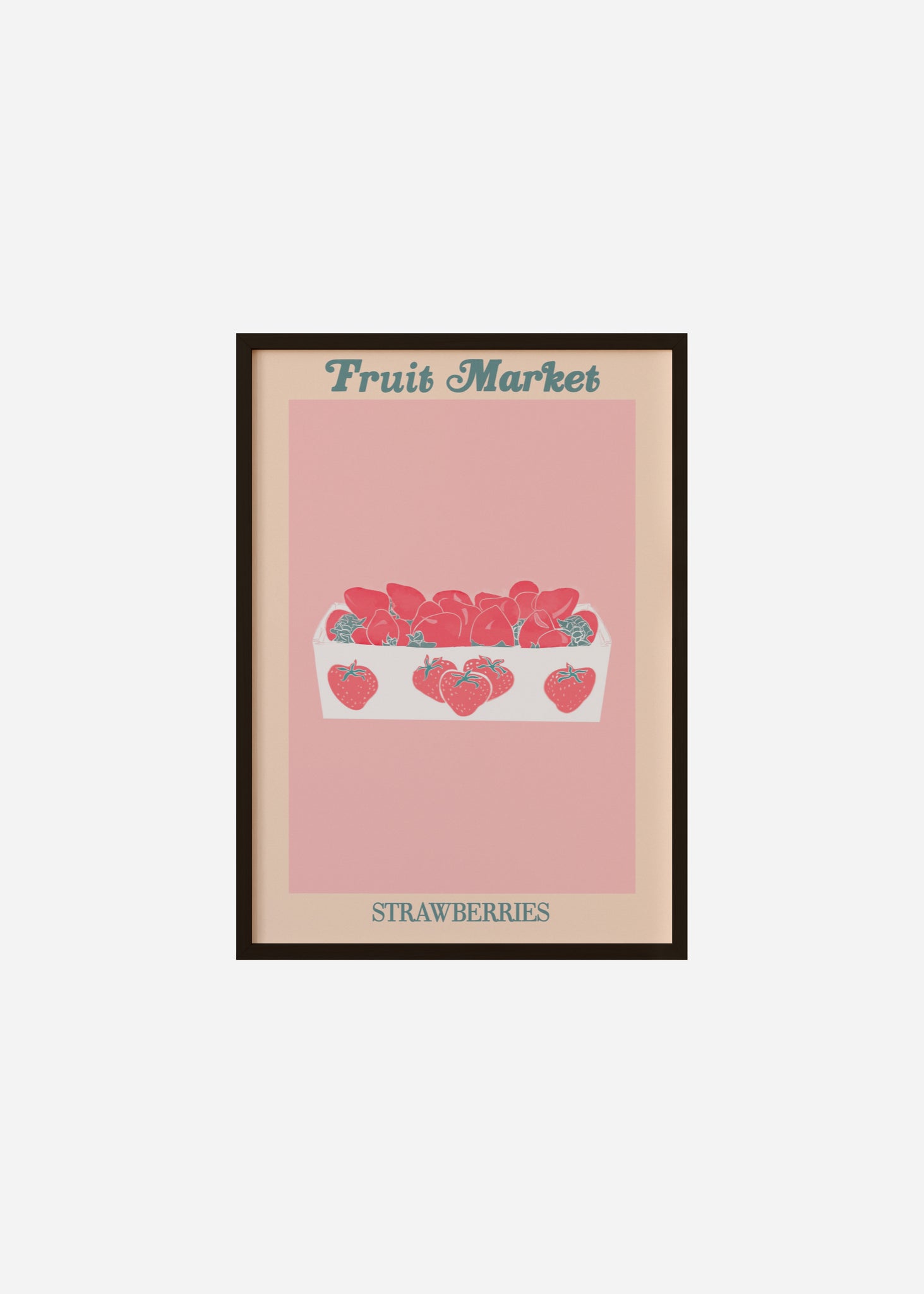 fruit market / strawberries Framed Print