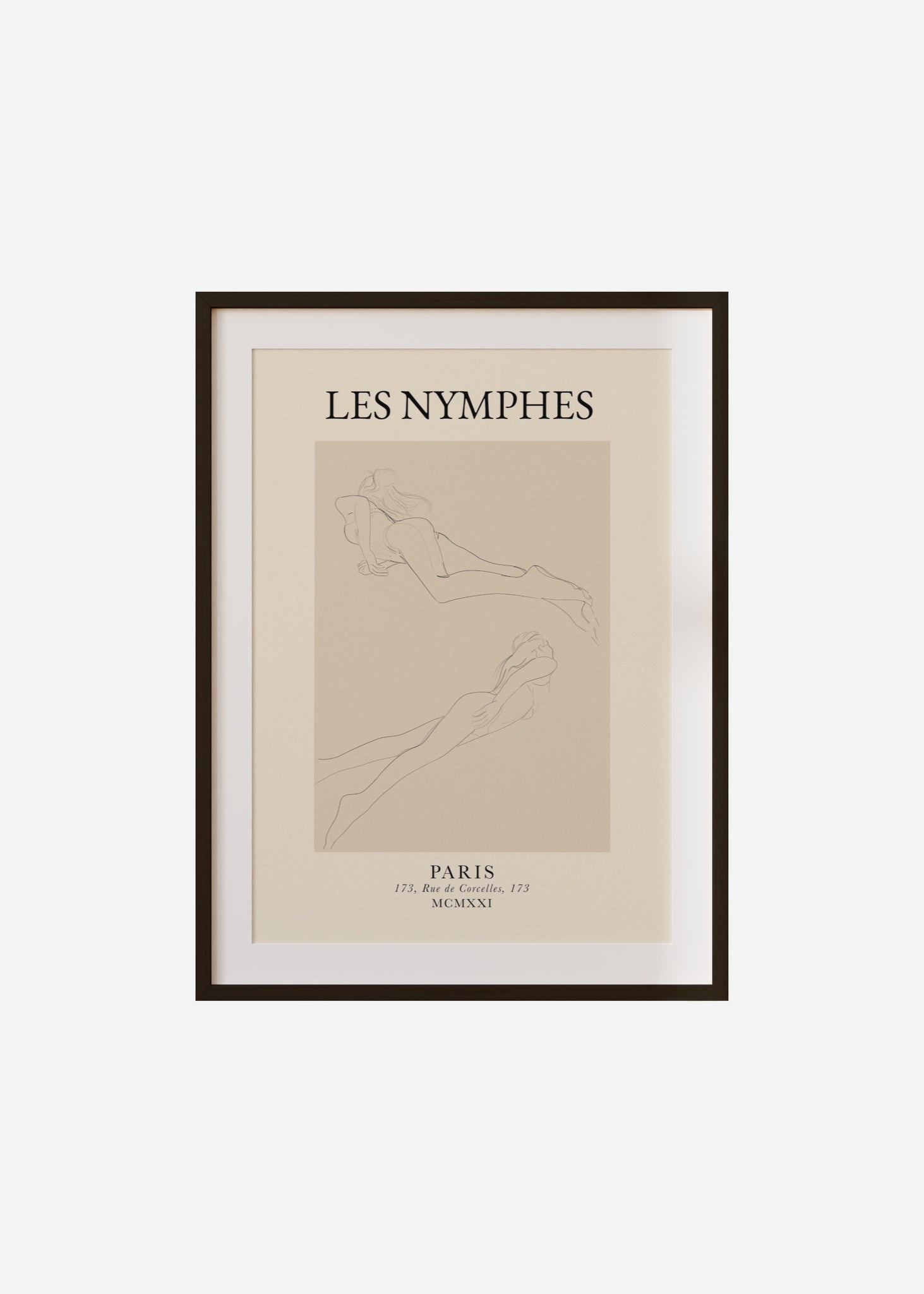 les nymphes Framed & Mounted Print