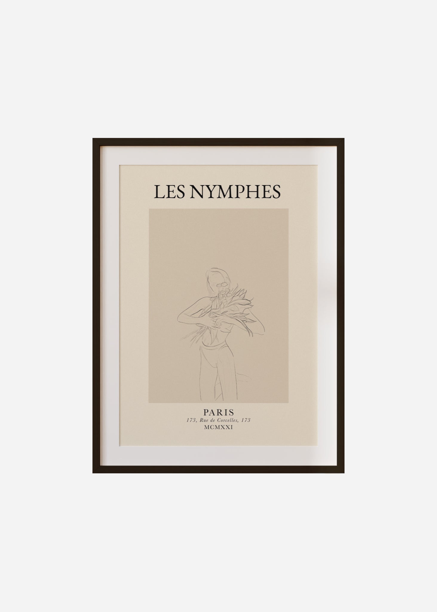 les nymphes Framed & Mounted Print