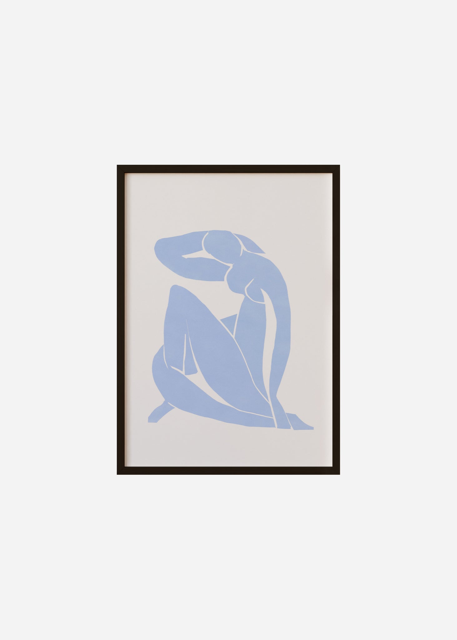 light blue nude Framed Print