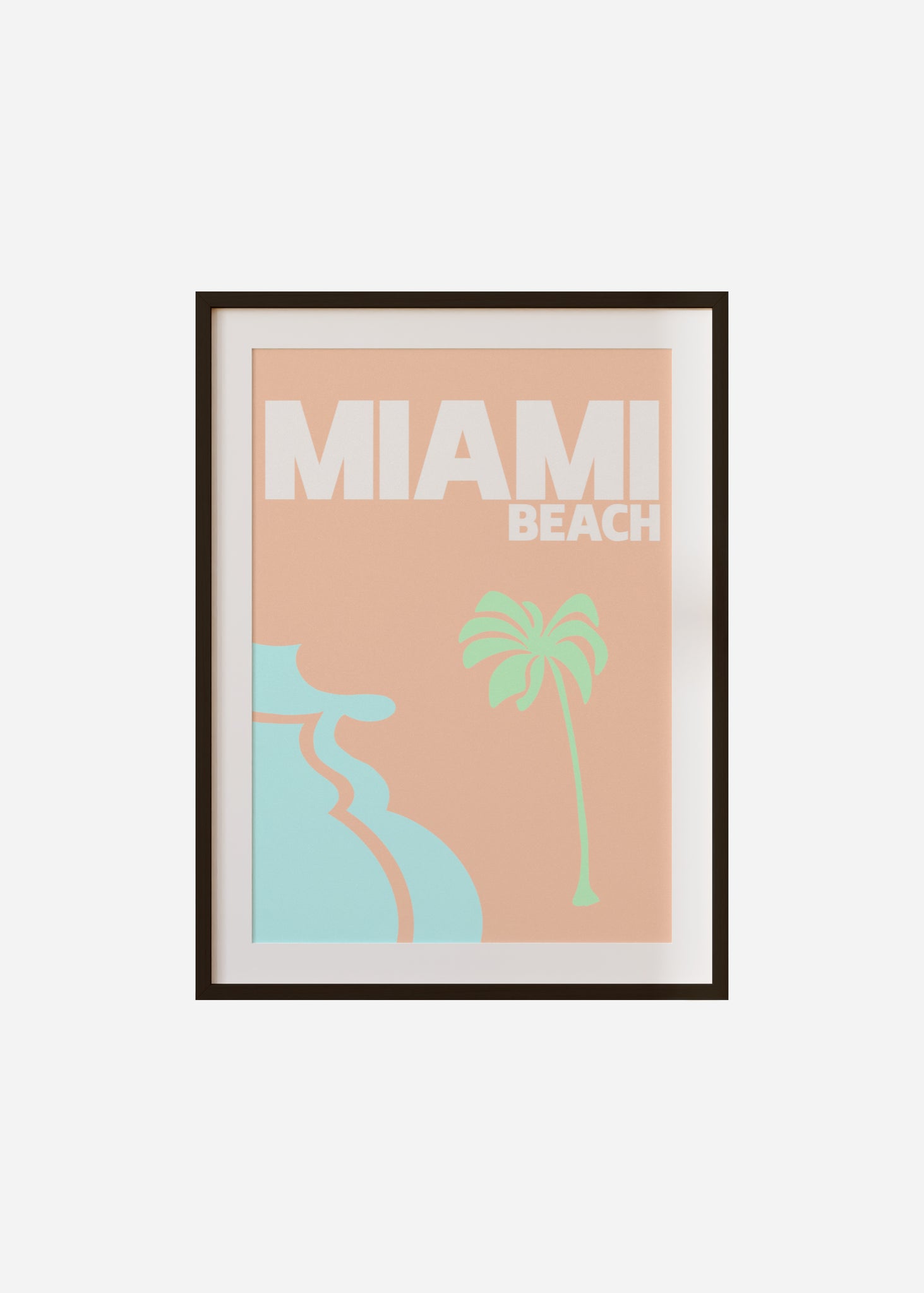 Miami Beach Framed & Mounted Print