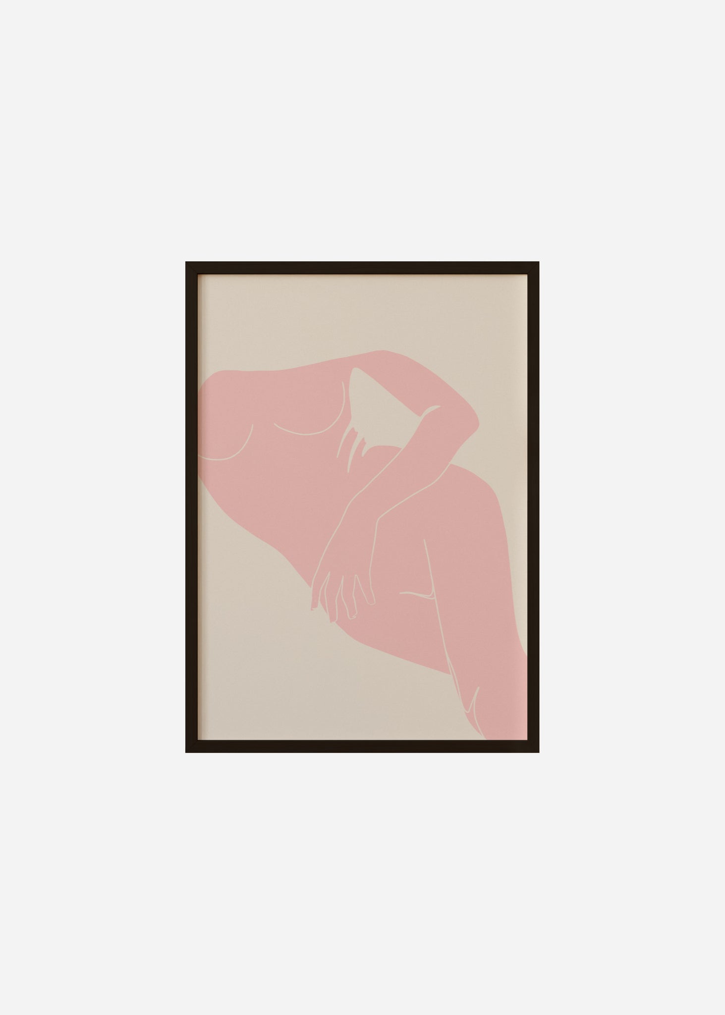 nude I / pink Framed Print
