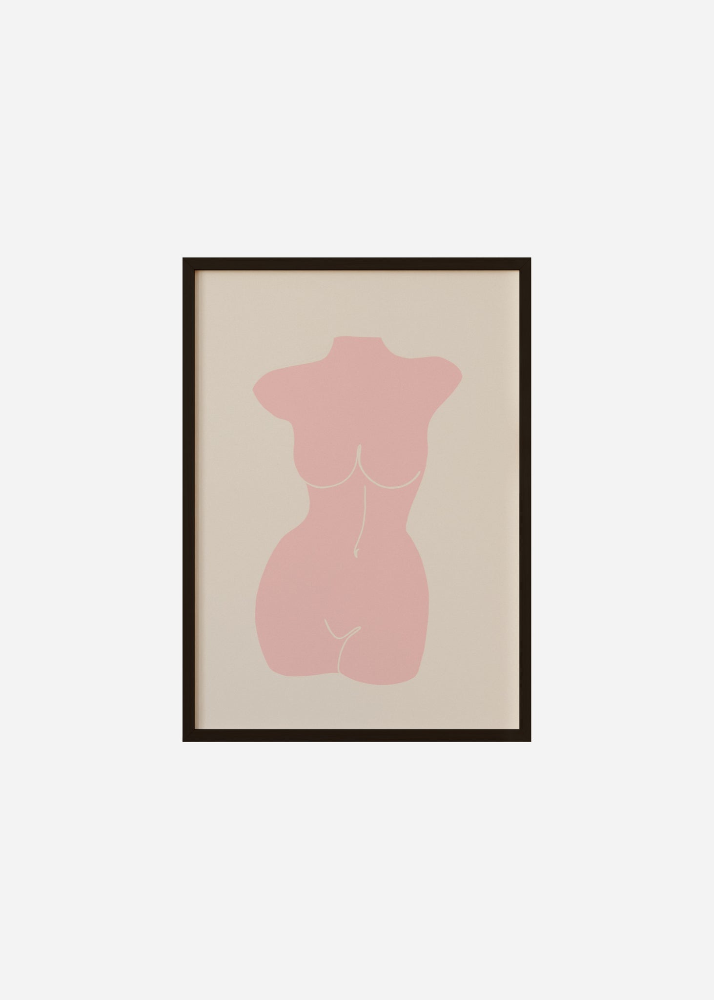 nude II / pink Framed Print