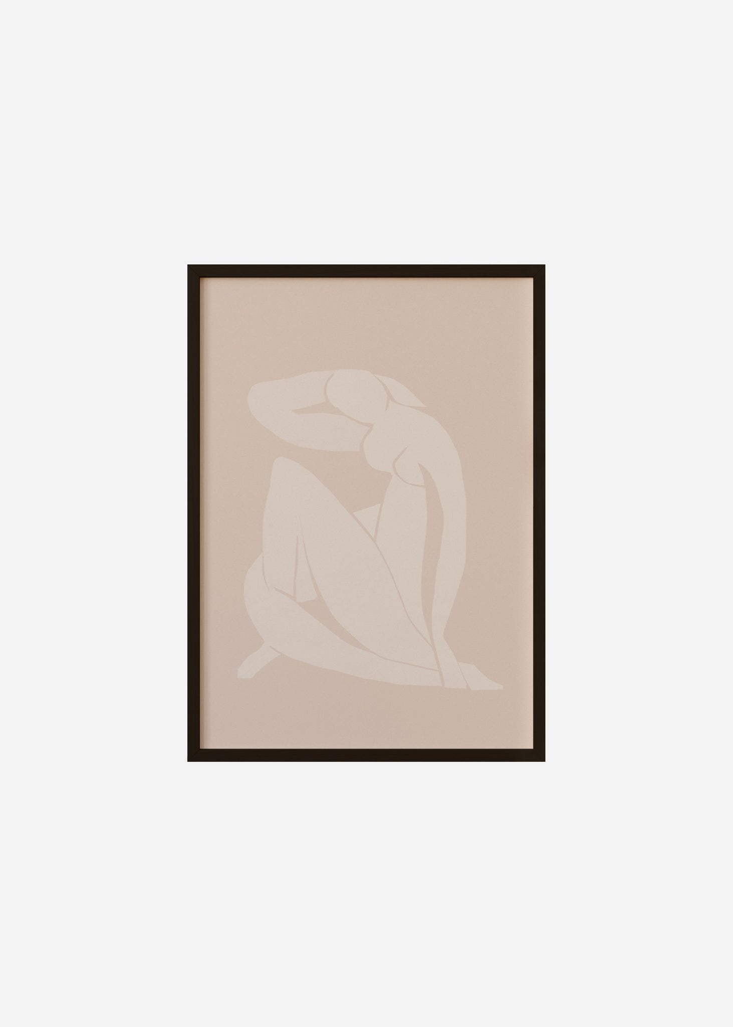 nude cut out pink Framed Print