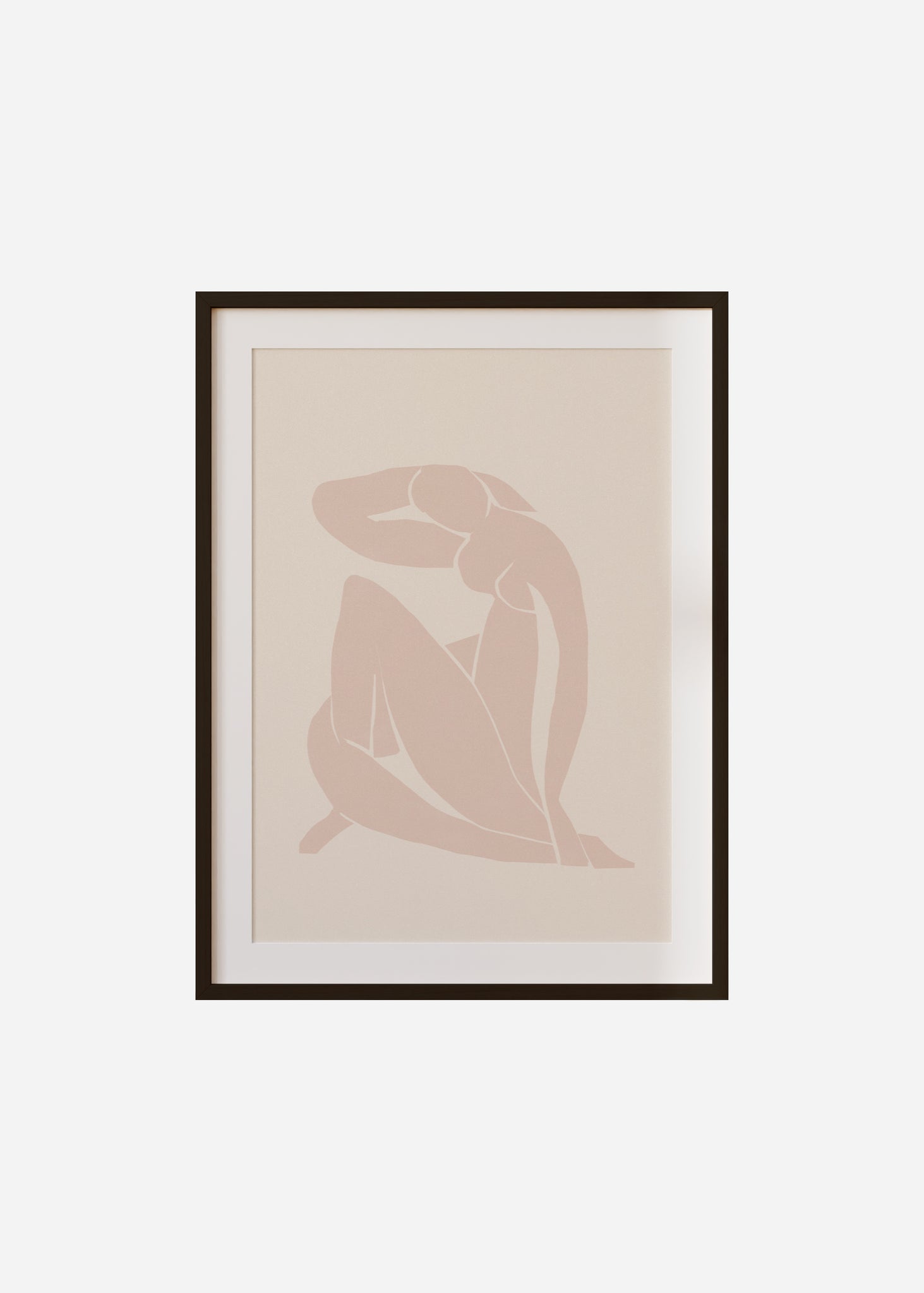 pink cut out Framed & Mounted Print