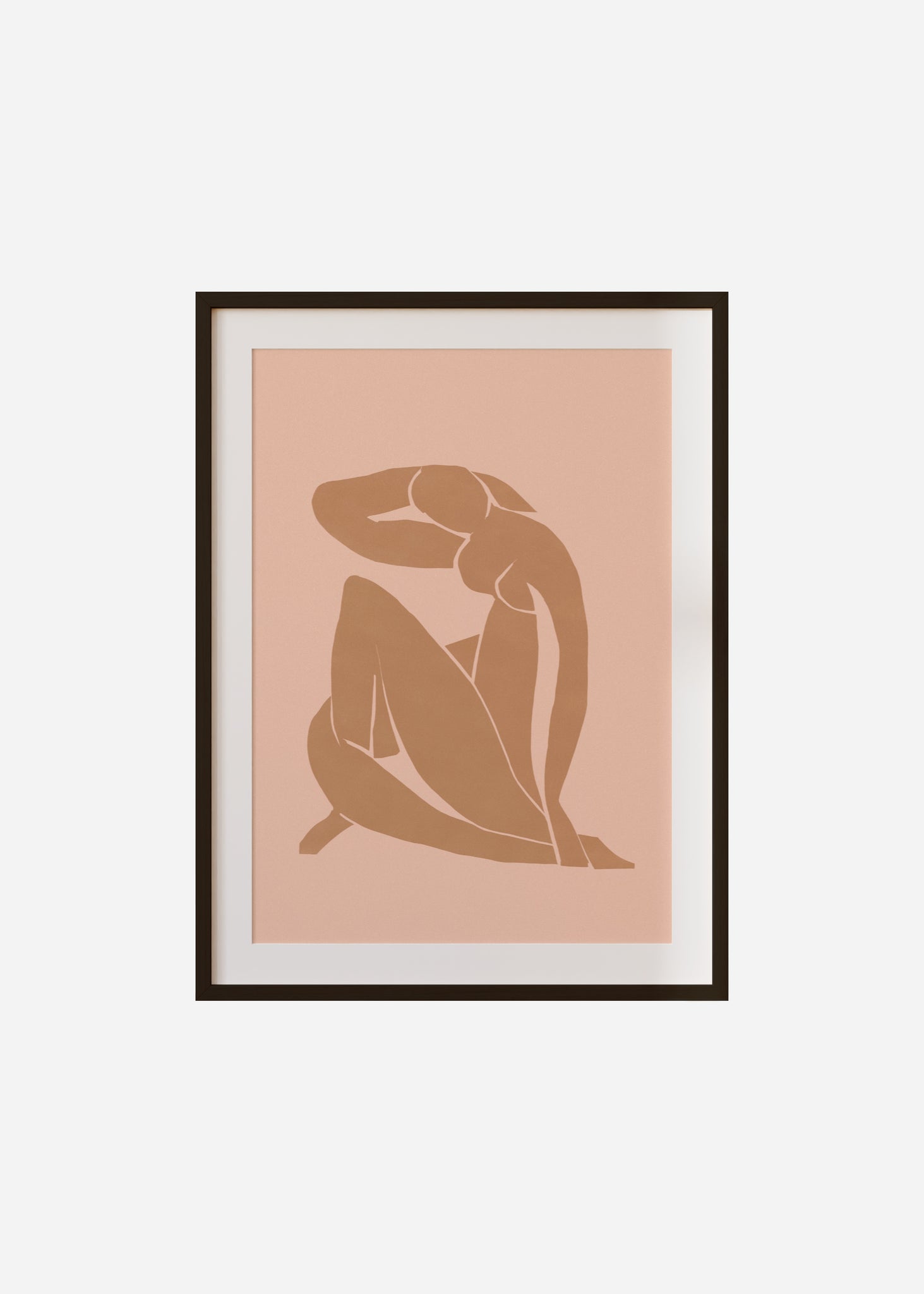 pink nude Framed & Mounted Print