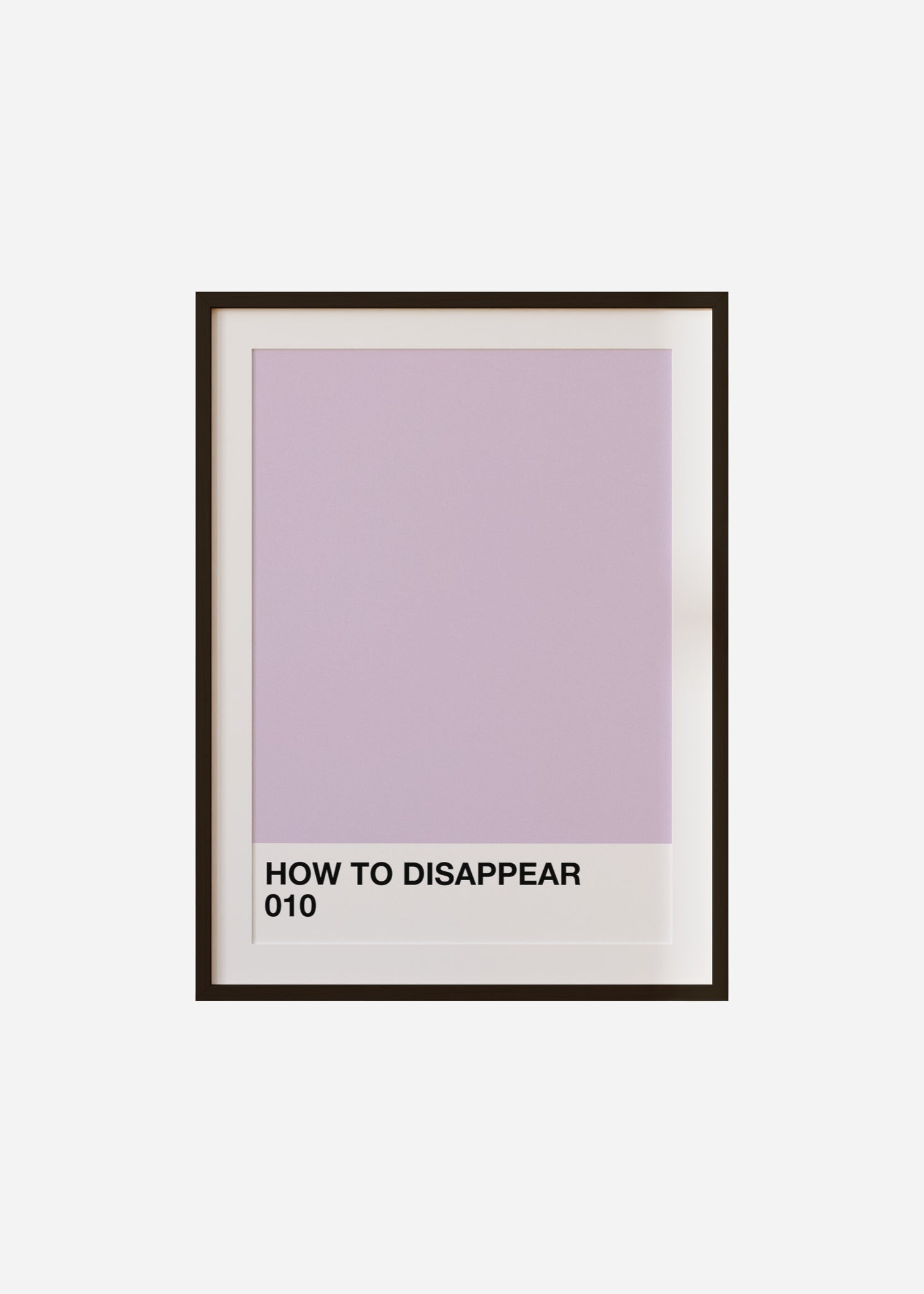 how to disappear Framed & Mounted Print