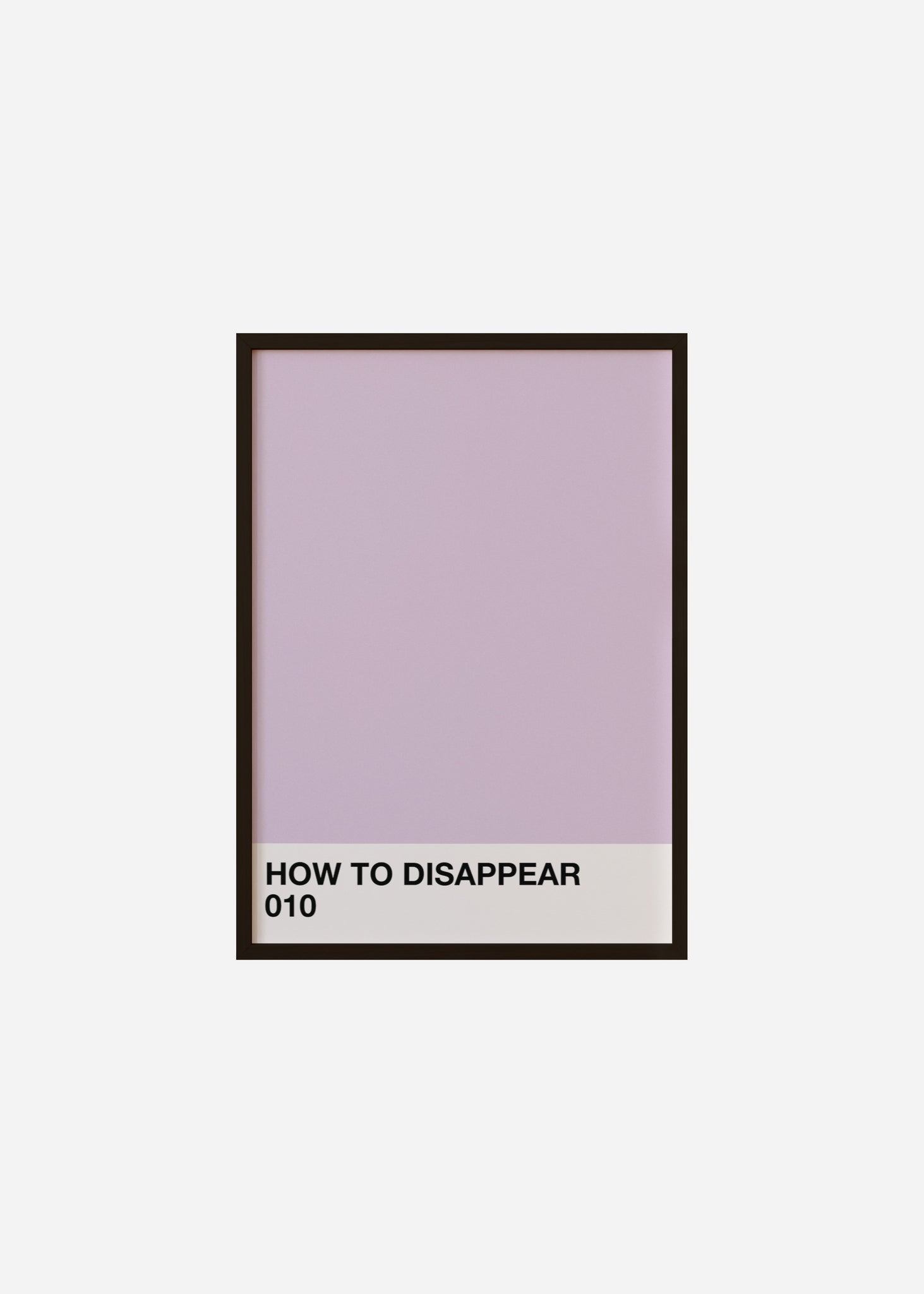 how to disappear Framed Print