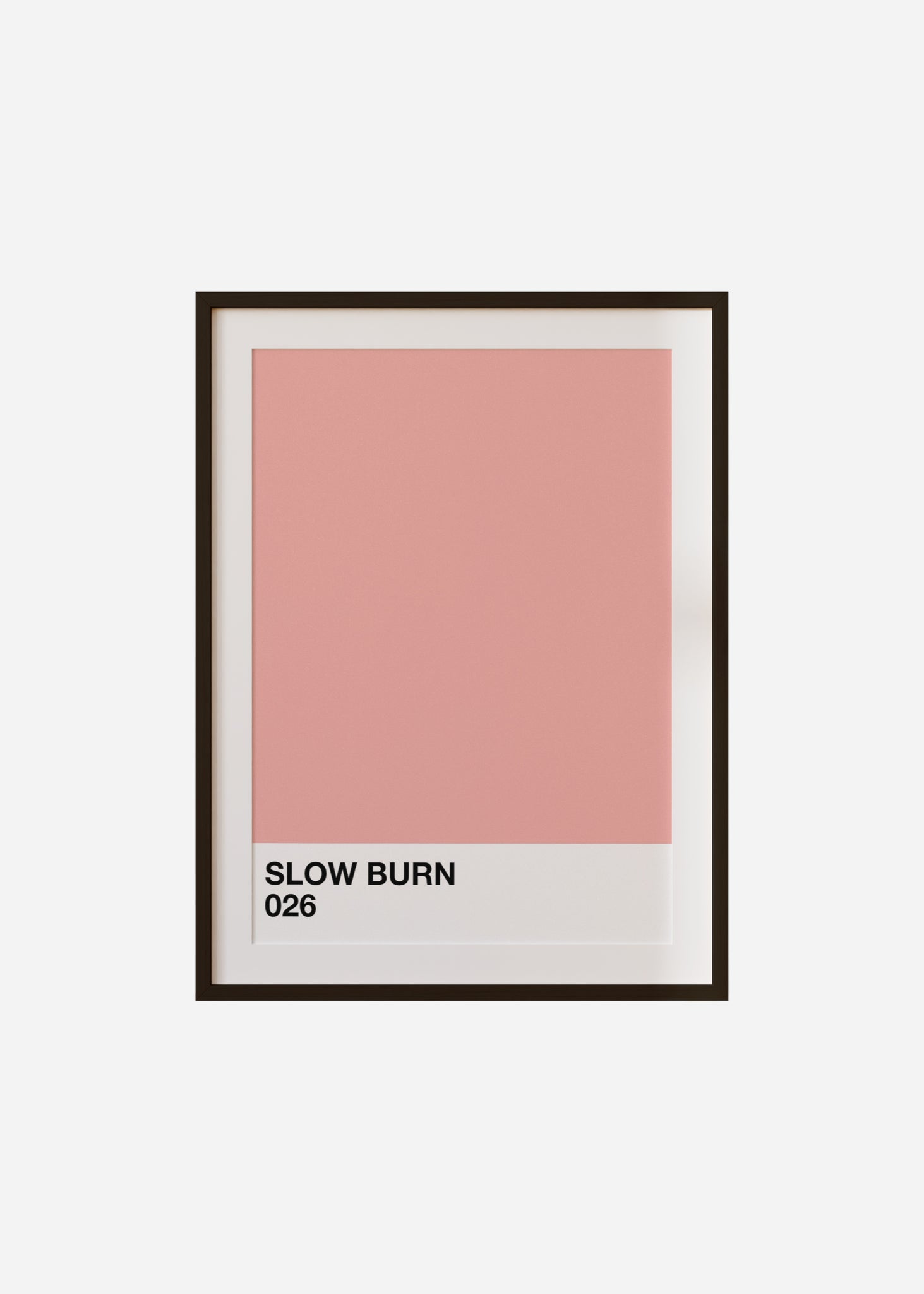 slow burn Framed & Mounted Print